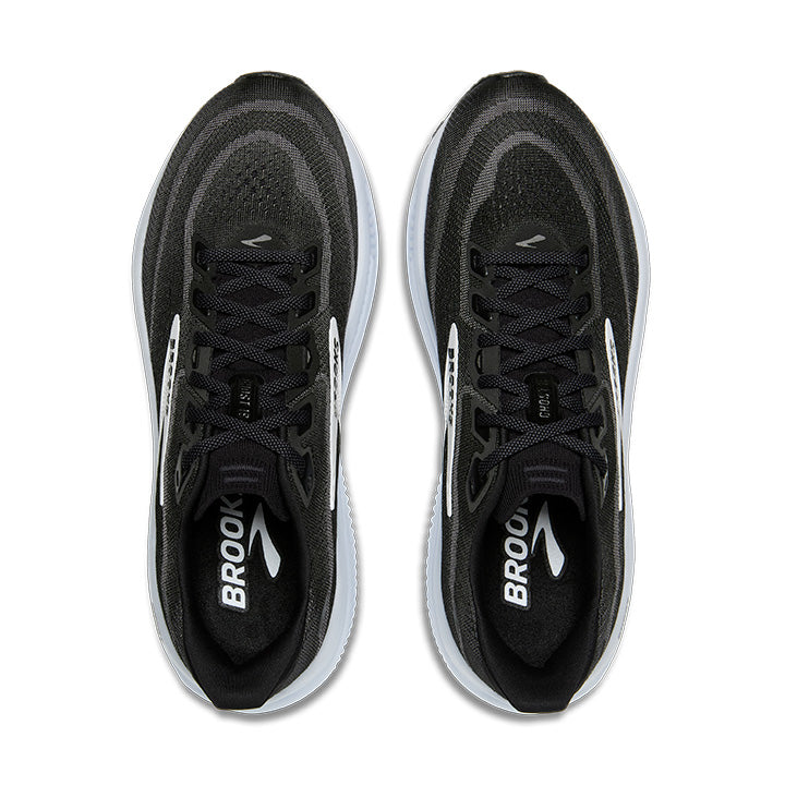 BROOKS WOMEN'S GHOST 18 - B - BLACK/WHITE