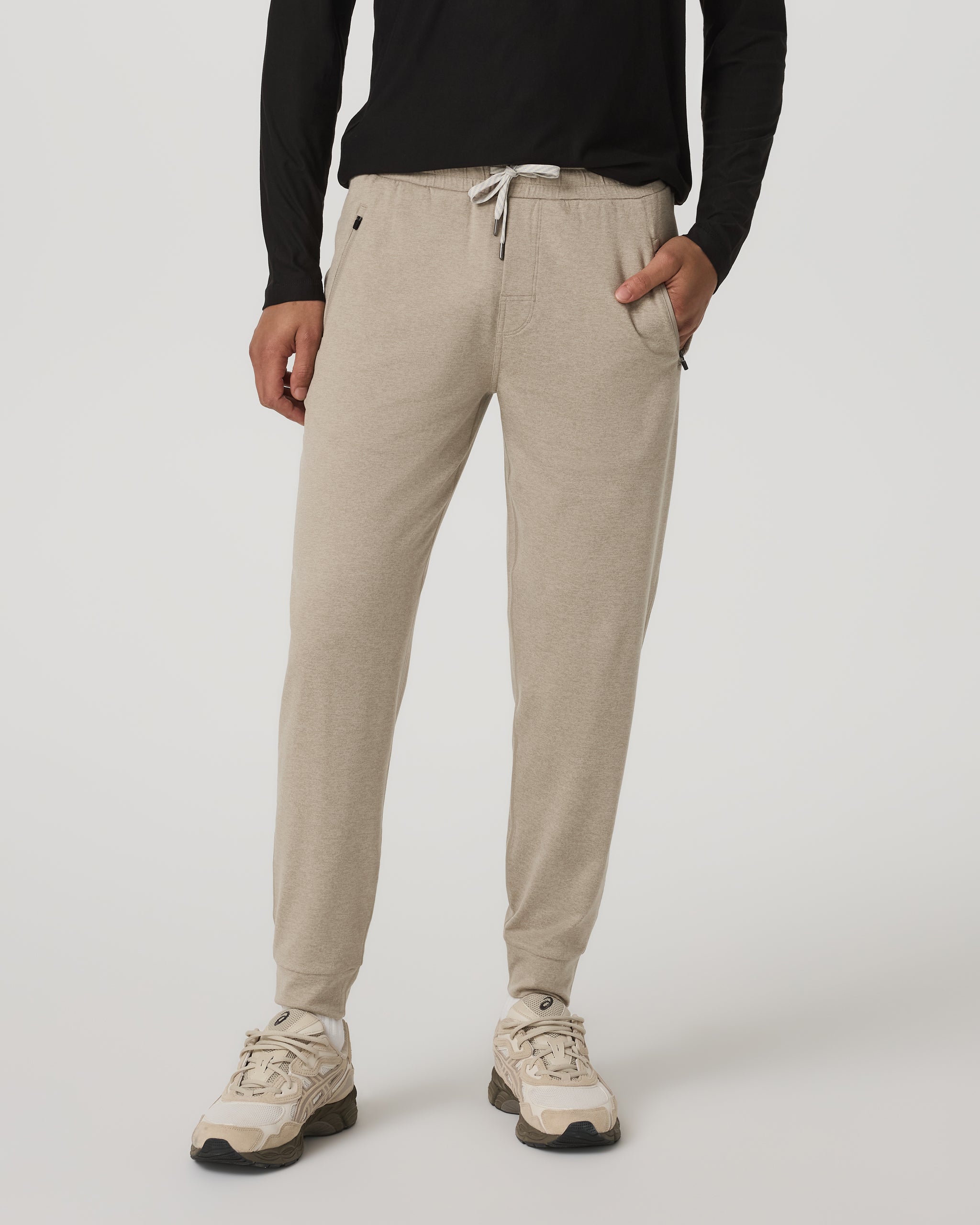 VUORI MEN'S PONTO PERFORMANCE JOGGER - TRUFFLE HEATHER S