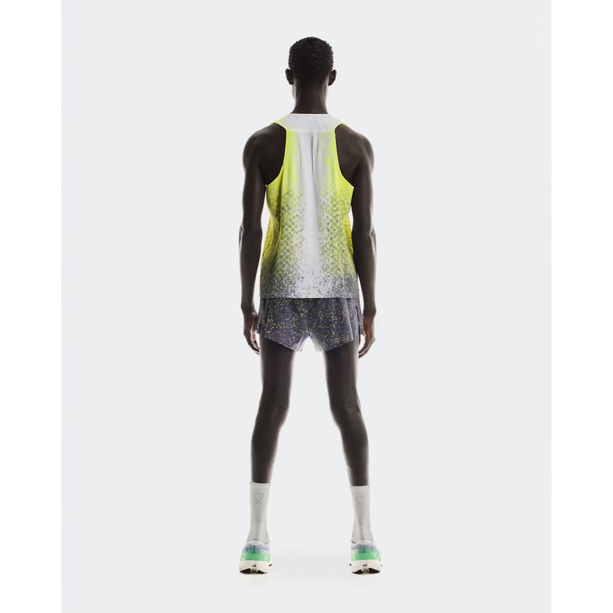 ON RUNNING MEN'S RACE SINGLET - LIME