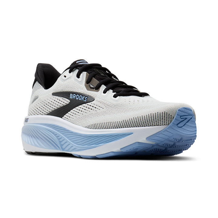 BROOKS MEN'S GHOST 18 - D - WHITE/BLACK/OPEN AIR
