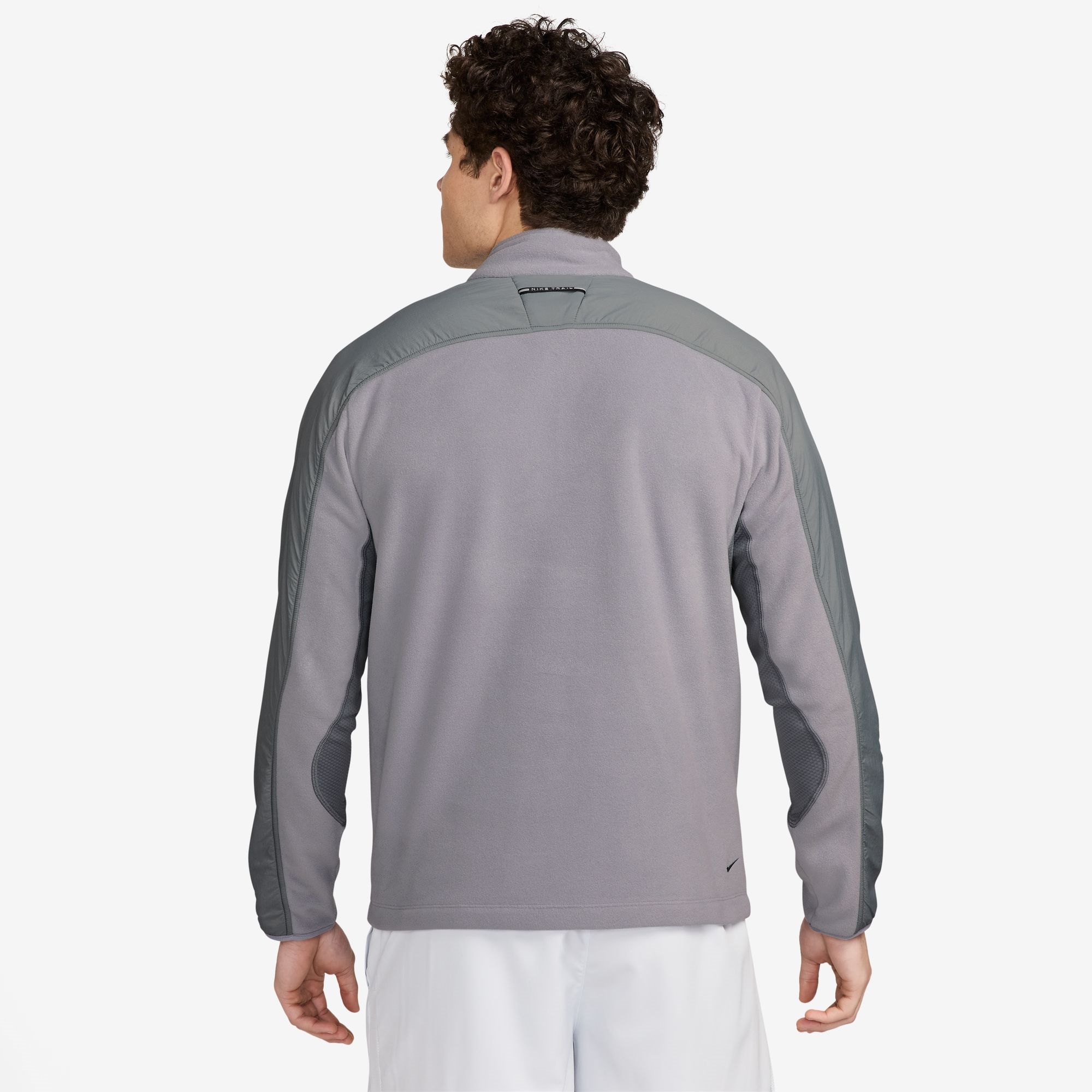 MEN'S 1/4-ZIP FLEECE POLARTEC LONG SLEEVE - 078 CEMENT GREY/SMOKE MEN'S 1/4-ZIP FLEECE POLARTEC LONG SLEEVE - 078 CEMENT GREY/SMOKE