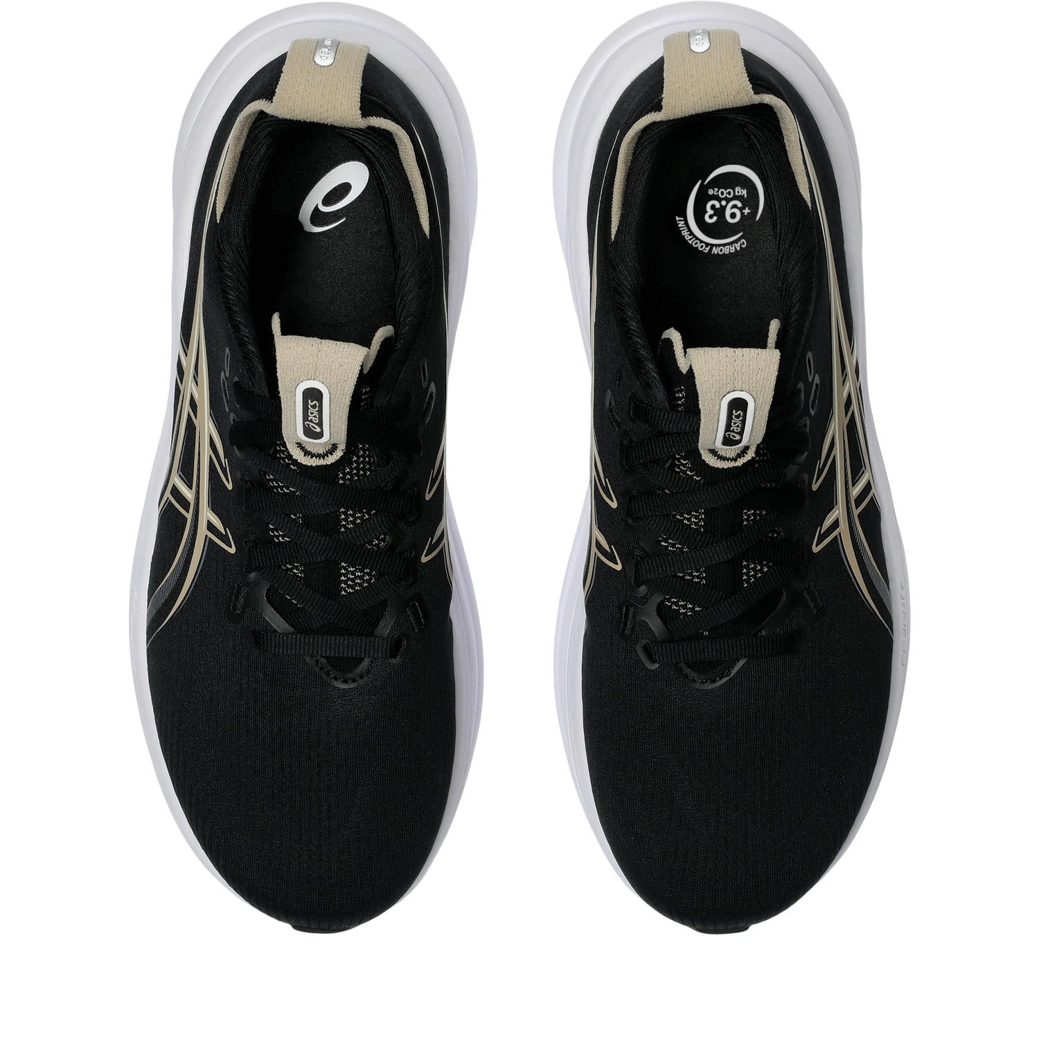 ASICS WOMEN'S NIMBUS 28 - B - BLACK/FEATHER GREY