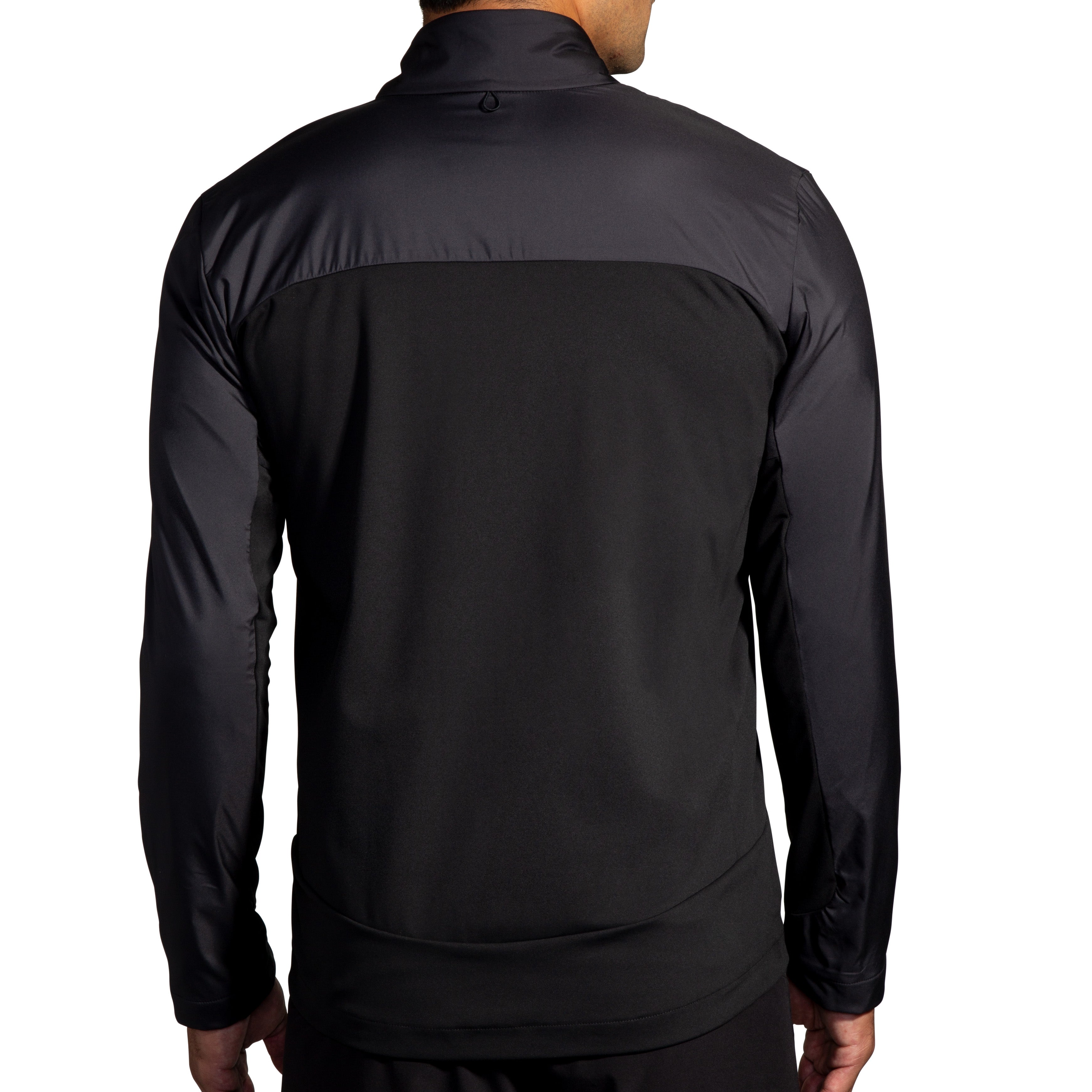 BROOKS MEN'S SHIELD HYBRID JACKET 3.0 - BLACK