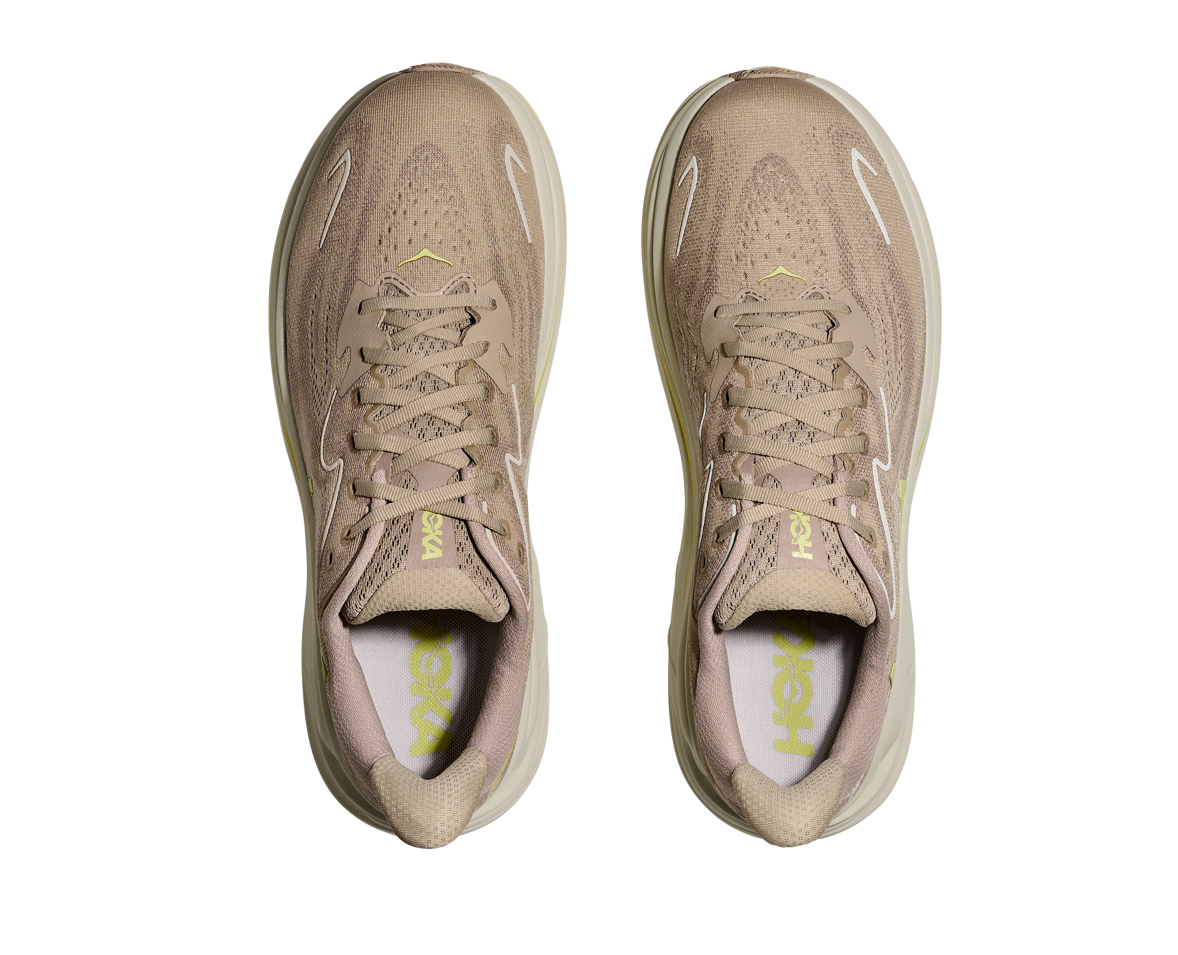 HOKA MEN'S CLIFTON 10 - D - RAW LINEN/STONE