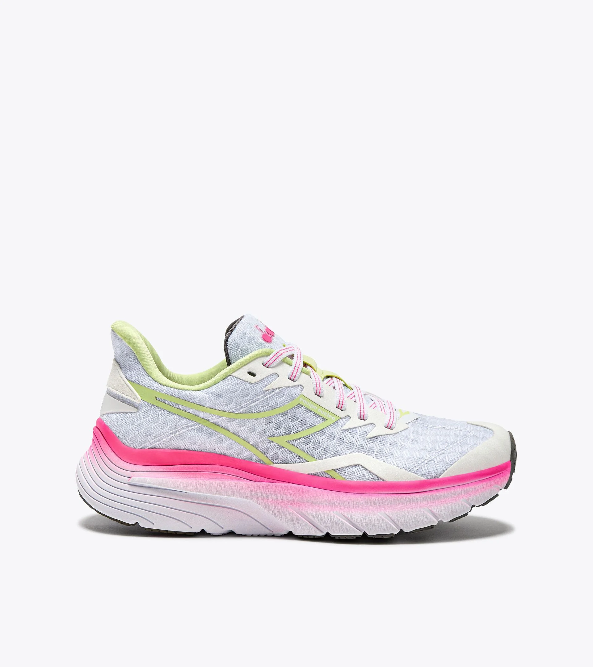 DIADORA WOMEN'S EQUIPE NUCLEO - B - WHITE/PINK FLUO/SHADOW LIME 5.0