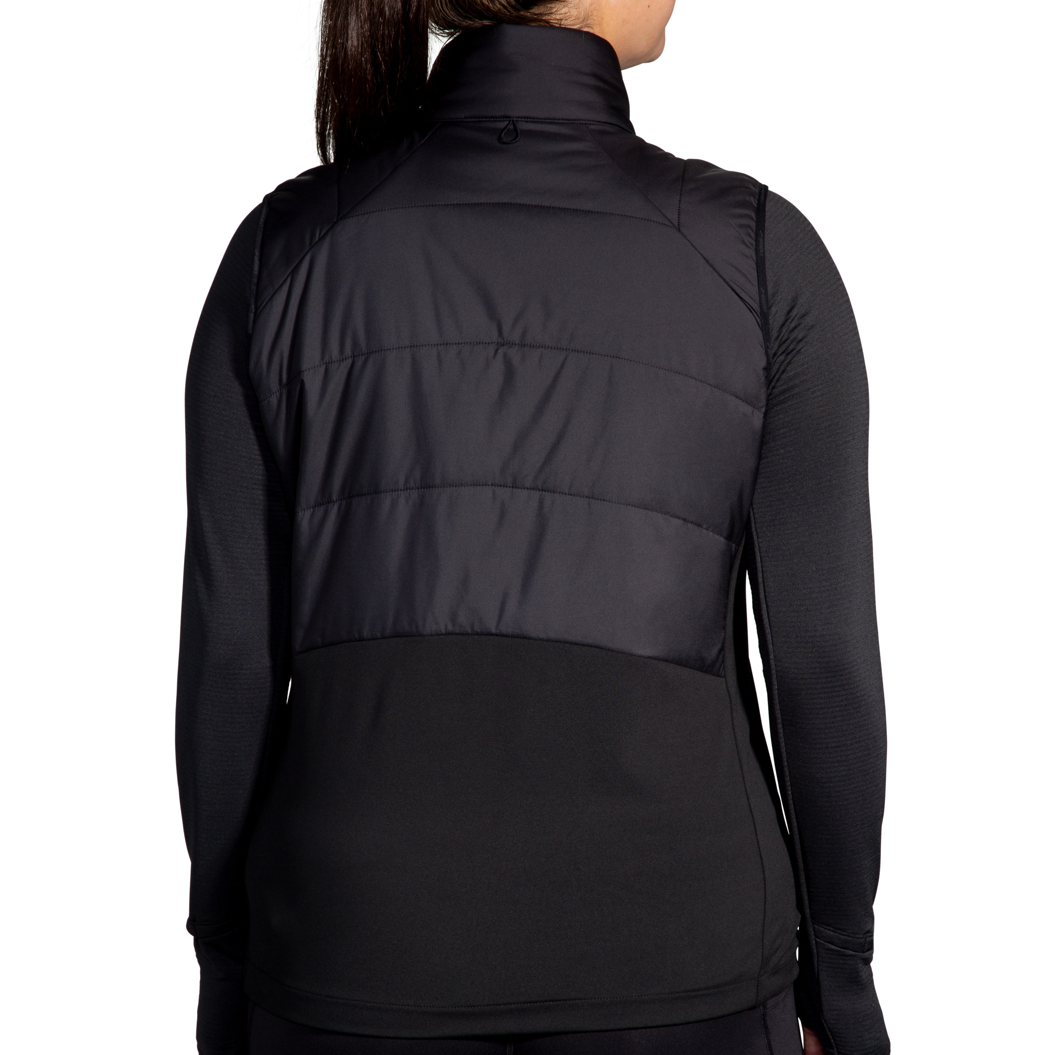 BROOKS WOMEN'S SHIELD HYBRID VEST 3.0 - 001 BLACK 