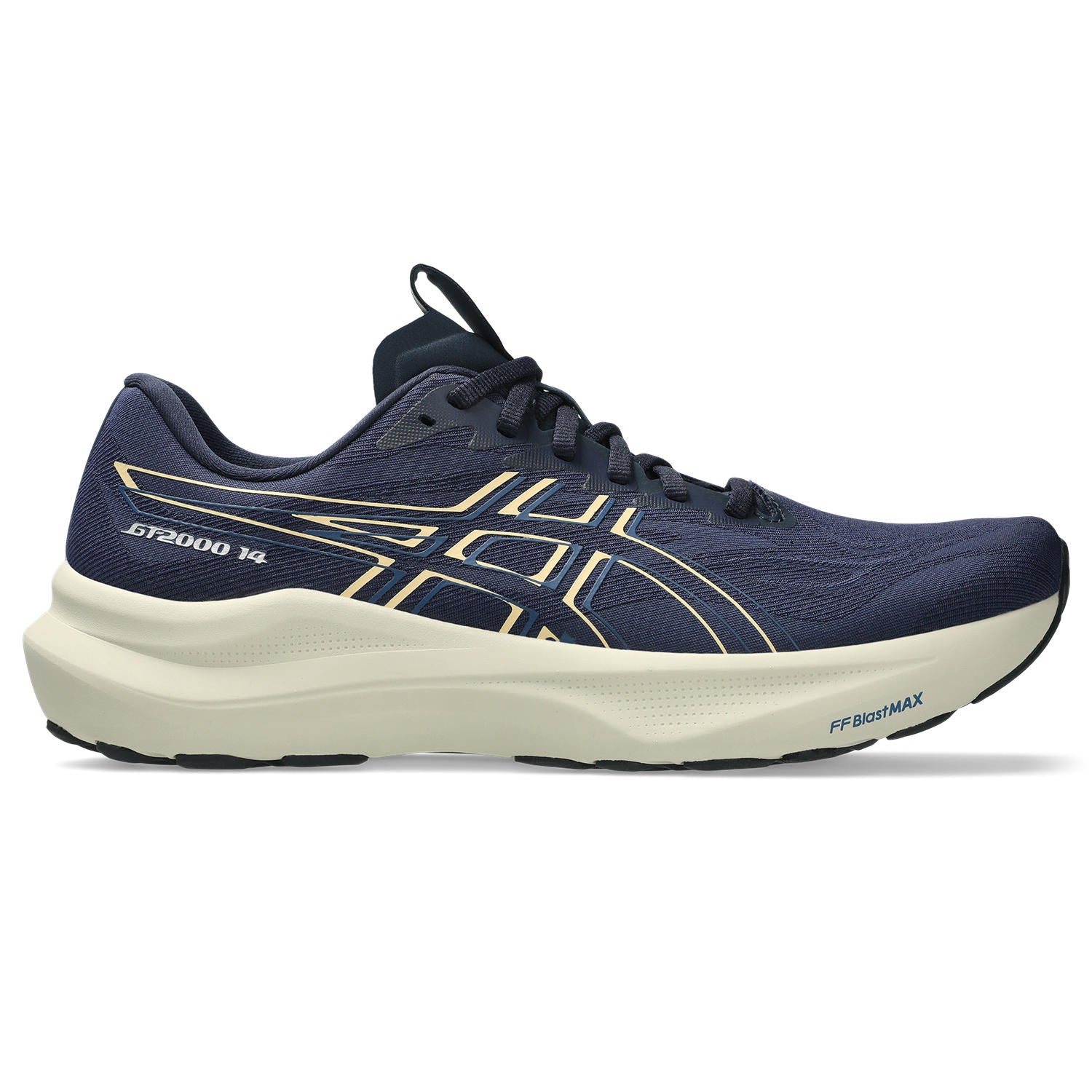 ASICS MEN'S GT-2000 14 - D - MIDNIGHT/LIGHT ORANGE 7.0