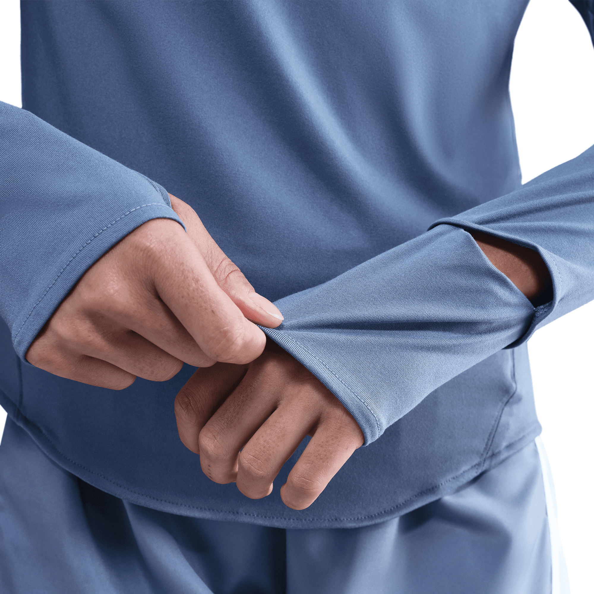 NIKE WOMEN'S DRI-FIT SWIFT UV LS - WORLD INDIGO