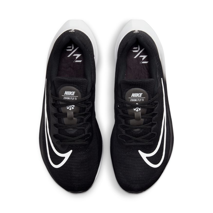 NIKE MEN'S ZOOM FLY 5 - D - 001 BLACK/WHITE 