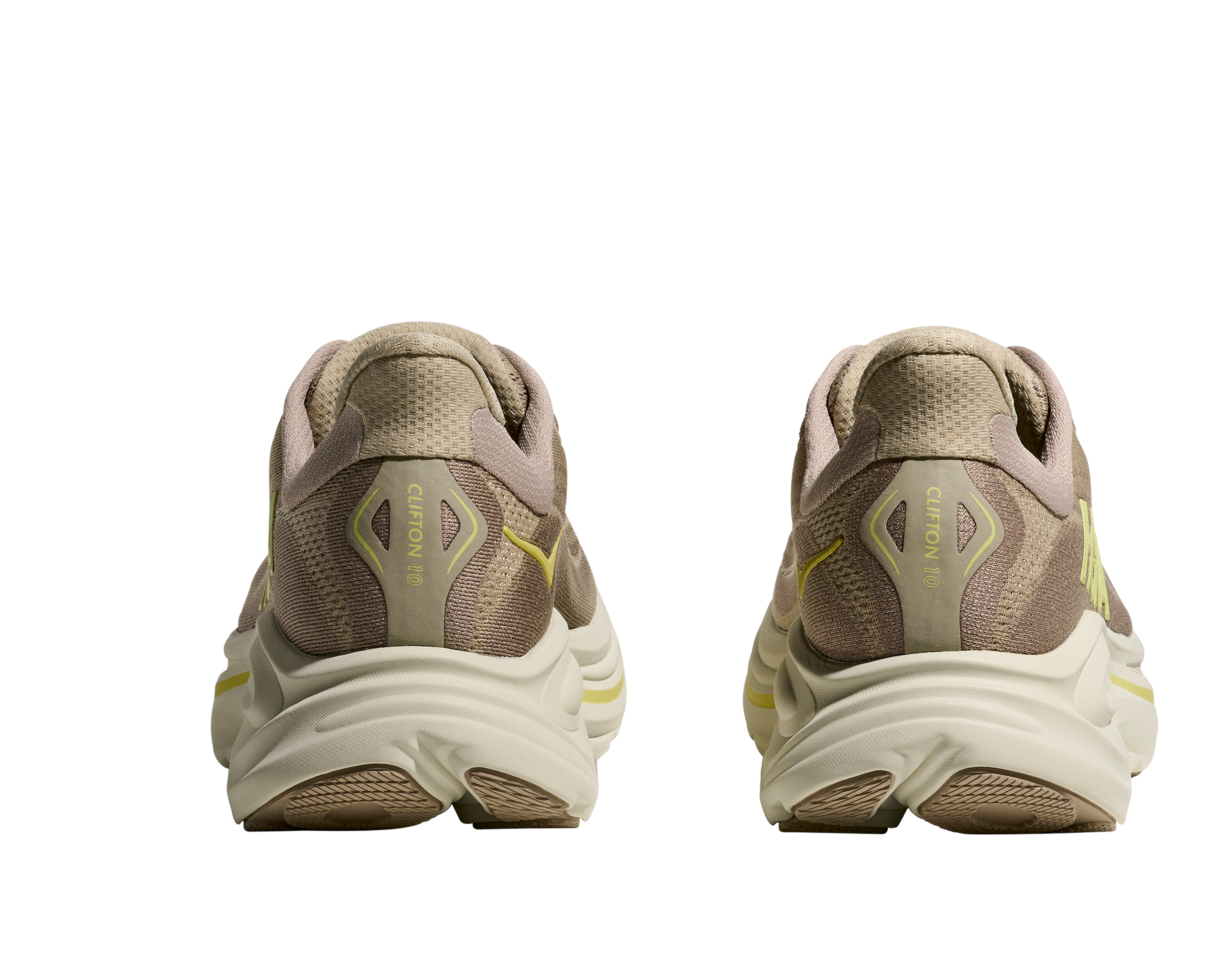 HOKA MEN'S CLIFTON 10 - D - RAW LINEN/STONE