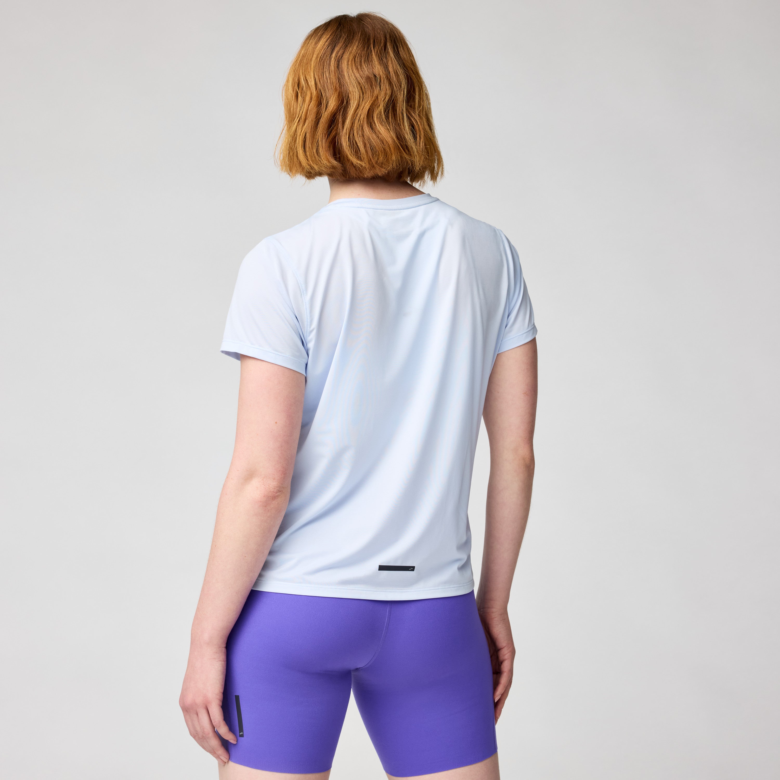 BROOKS WOMEN'S DASH SHORT SLEEVE - HALOGEN BLUE