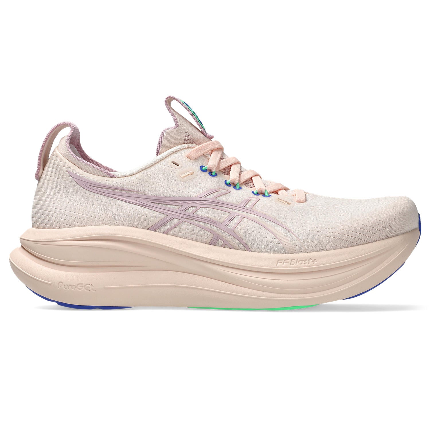ASICS WOMEN'S NIMBUS 28 - B - PINK PEARL/MORGANITE 5.0