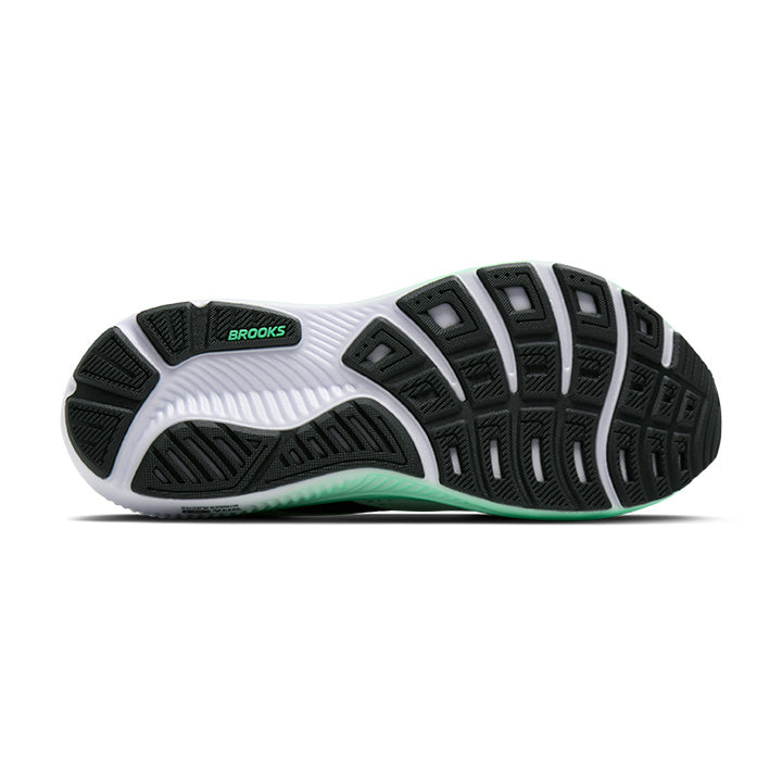 BROOKS MEN'S GHOST 18 - D - WHITE/SPRING BUD/SPRUCE