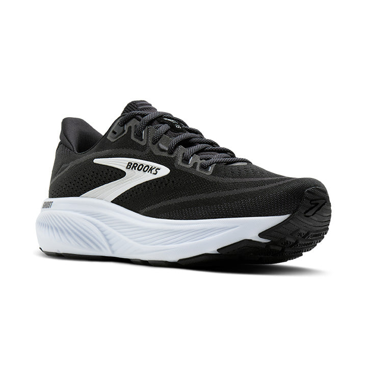 BROOKS MEN'S GHOST 18 - D - BLACK/WHITE