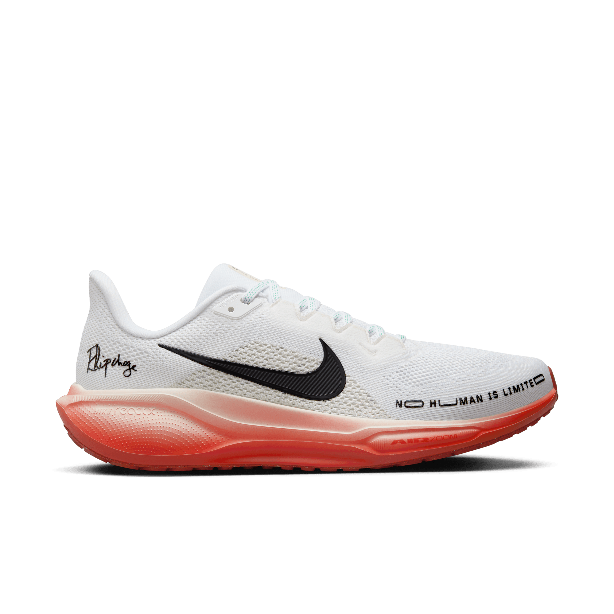 NIKE MEN'S PEGASUS 41 - D - 100 WHITE/BLACK/IVORY/RED 7.0