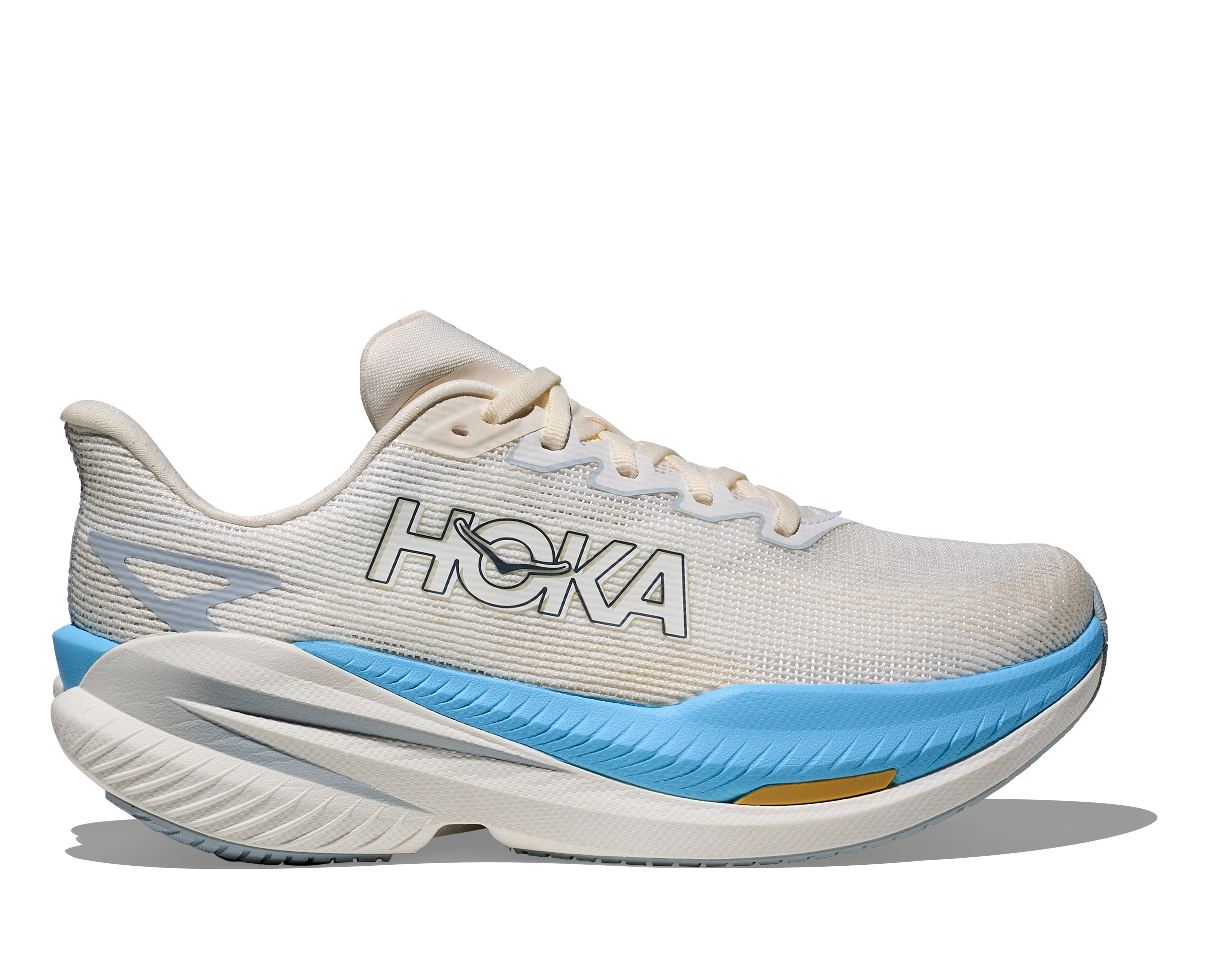 HOKA WOMEN'S MACH X 3 - B - WHITE/ALABASTER 5.0