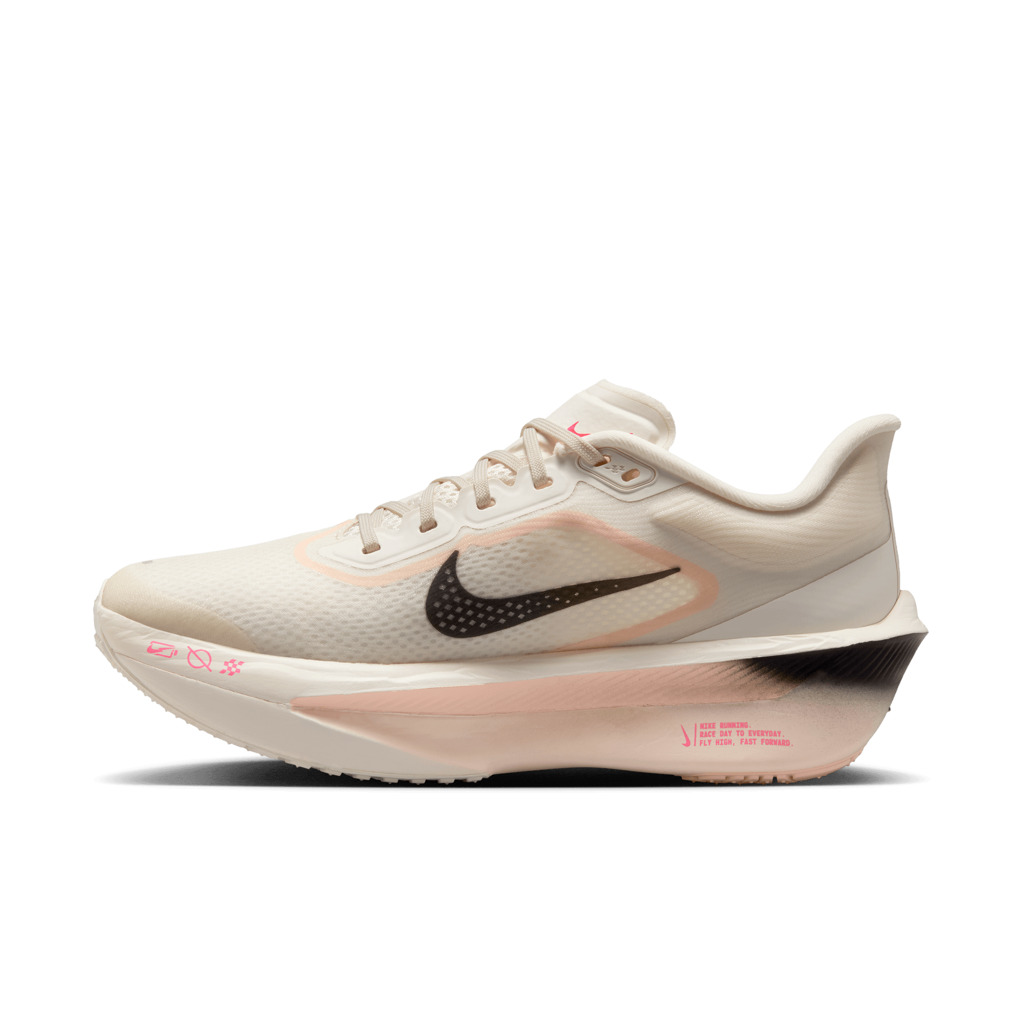 NIKE WOMEN'S ZOOM FLY 6 - B - 102 PALE IVORY/BLACK 