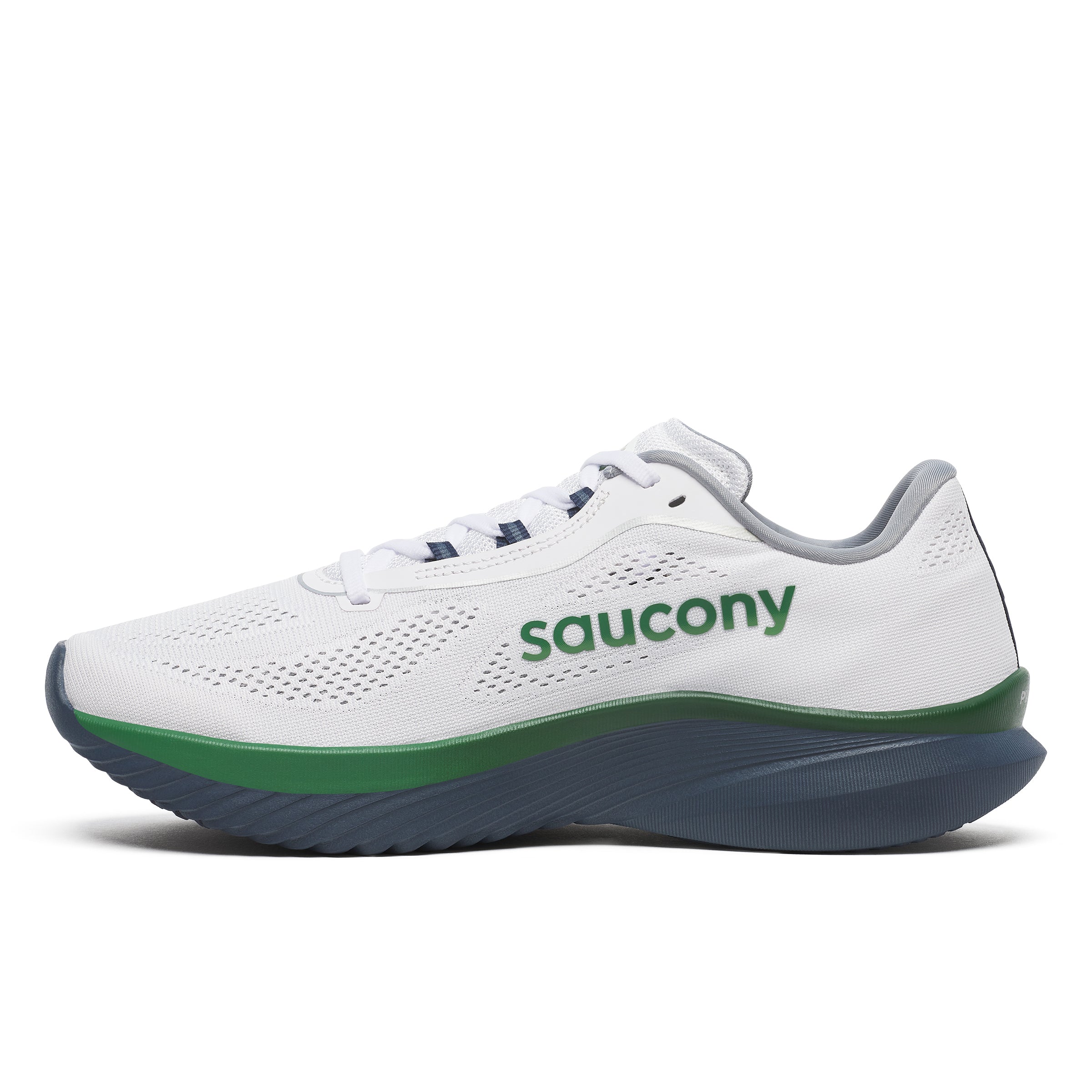 SAUCONY MEN'S KINVARA 15 - D - 230 WHITE/NAVY 