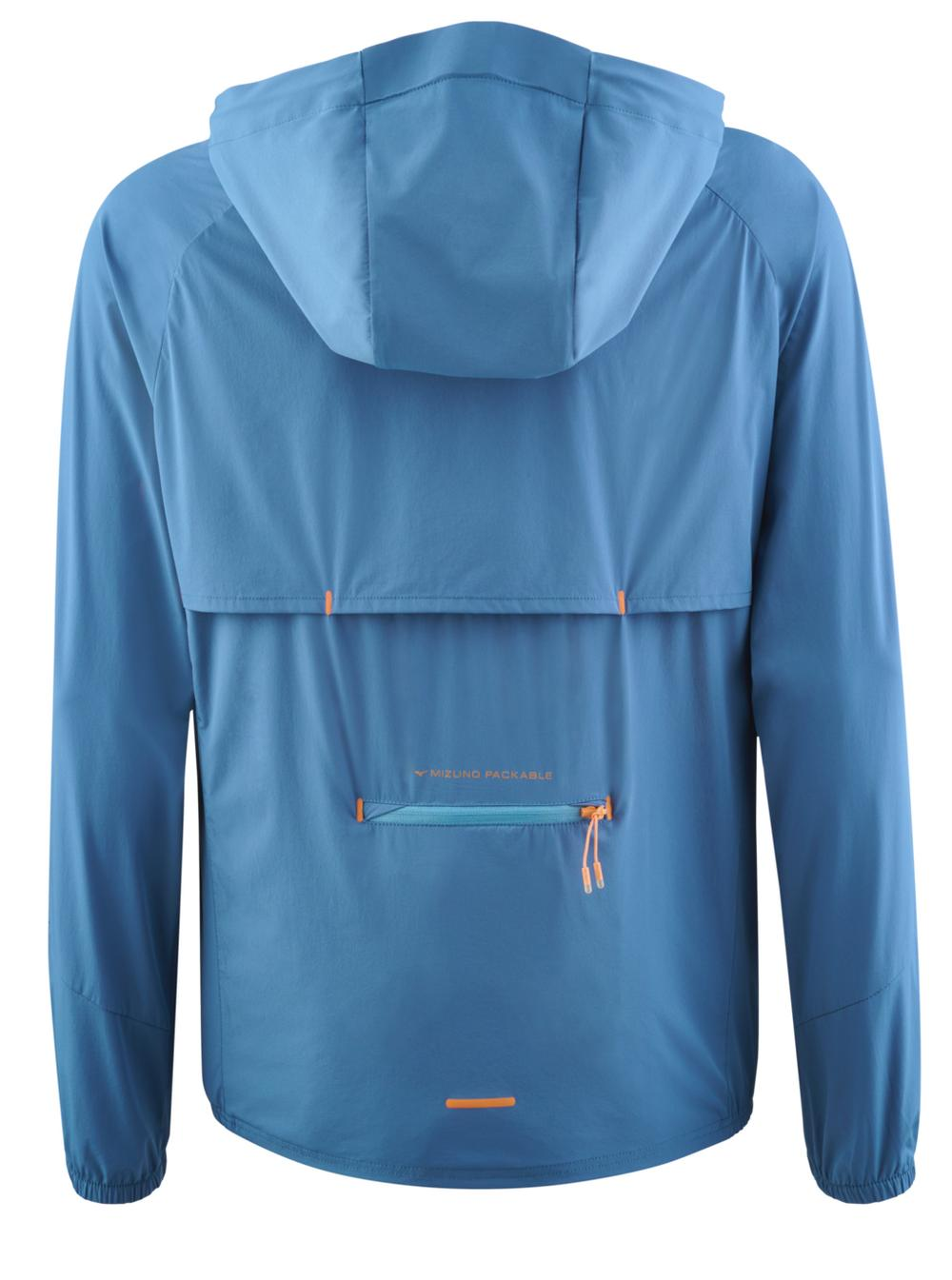 MIZUNO MEN'S INFINITY PACKABLE JACKET - 5J5J BLUE ASHES 