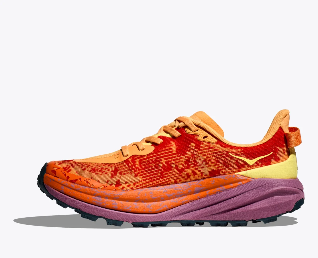 HOKA MEN'S SPEEDGOAT 6 - WIDE 2E - SRBT SHERBET/BEET ROOT - 9.0 