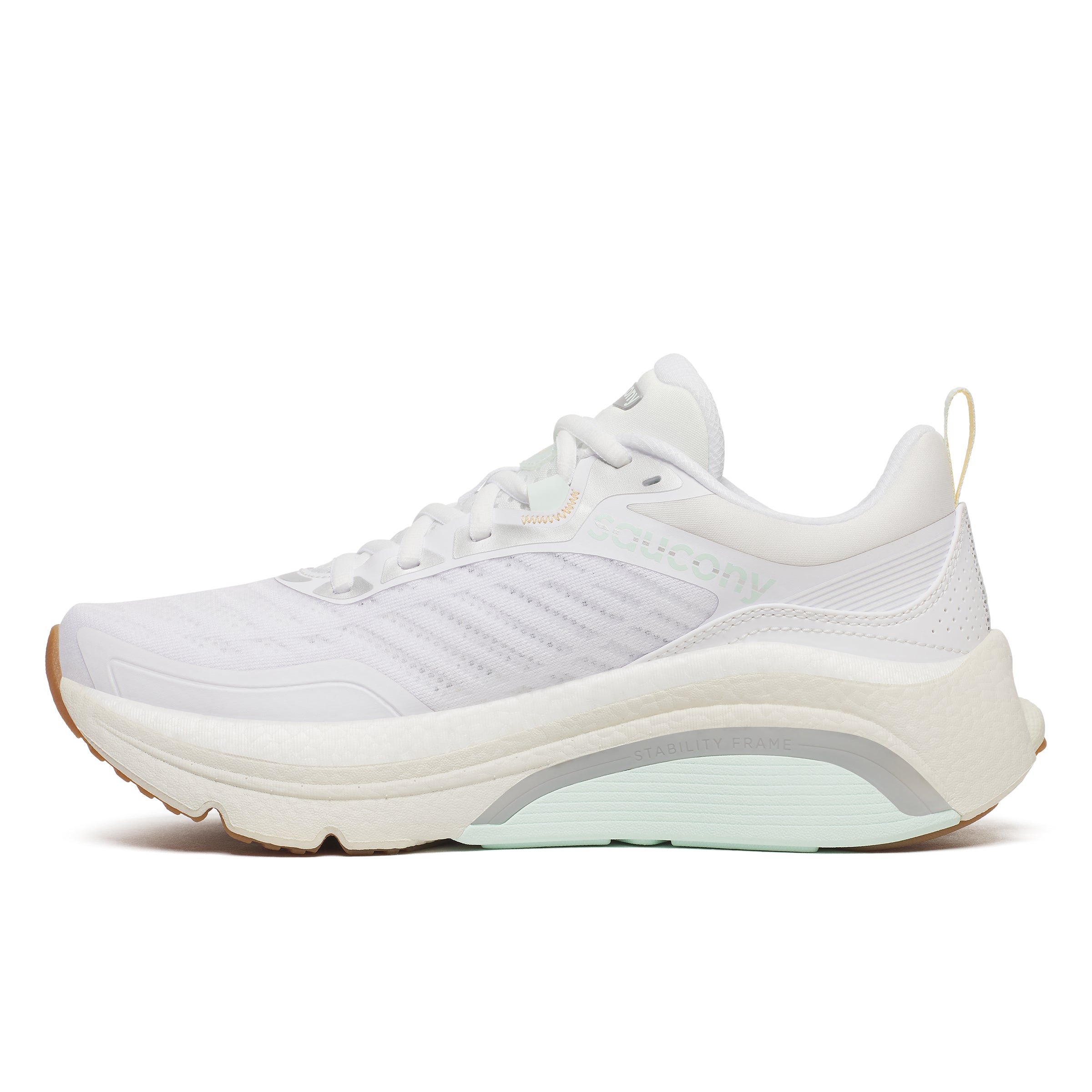 SAUCONY WOMEN'S OMNI ST 23 - B - WHITE/ONYX