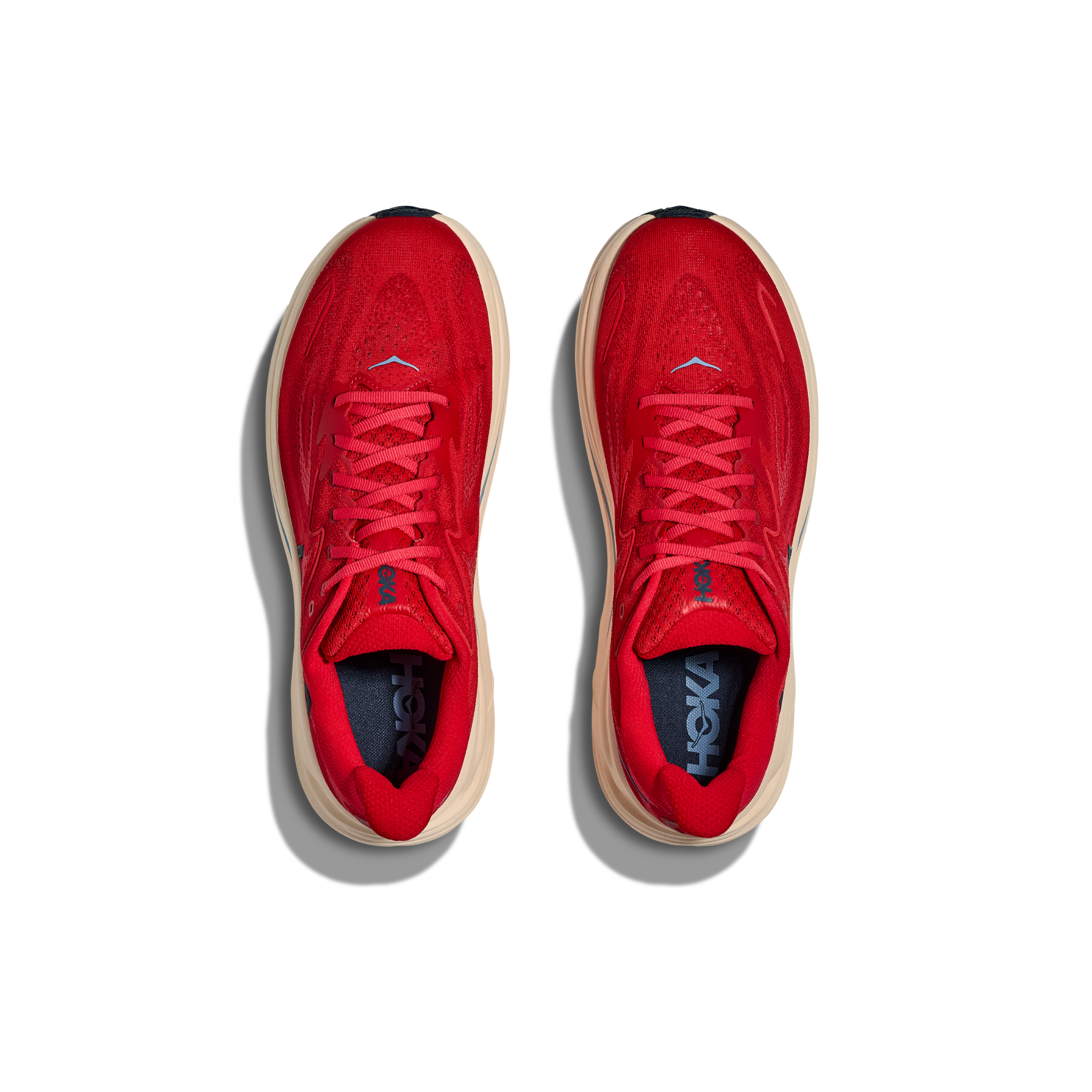 HOKA MEN'S CLIFTON 10 - D - VERMILLION/VARSITY NAVY