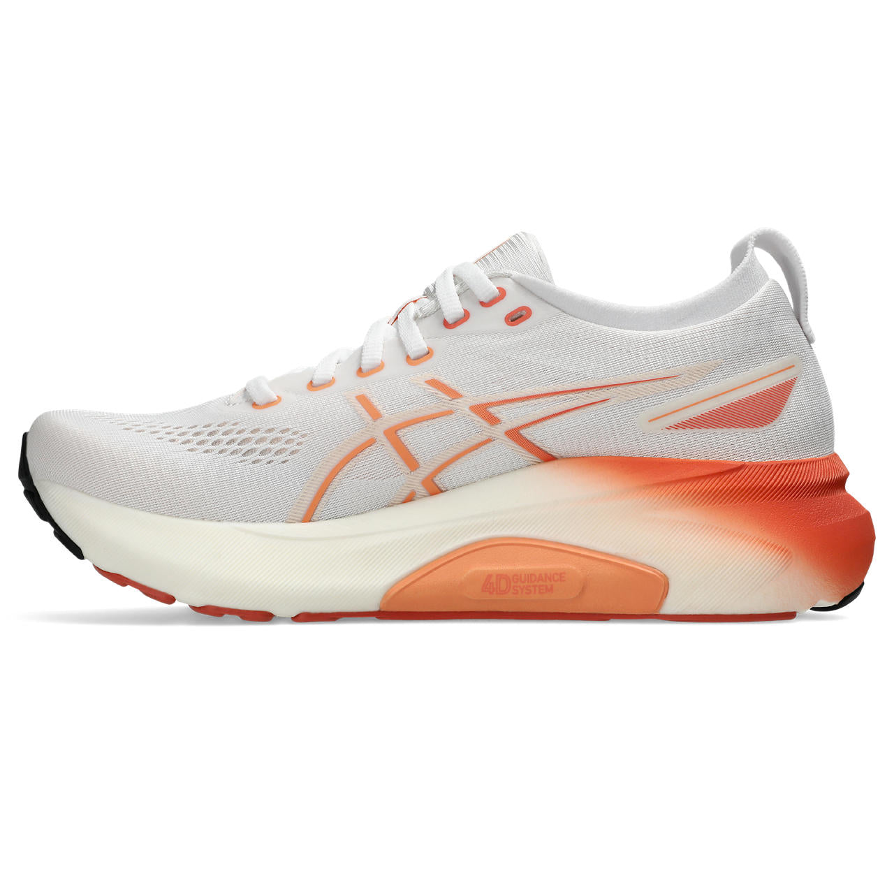 ASICS WOMEN'S KAYANO 31 - B - 100 WHITE/FADED ORANGE 