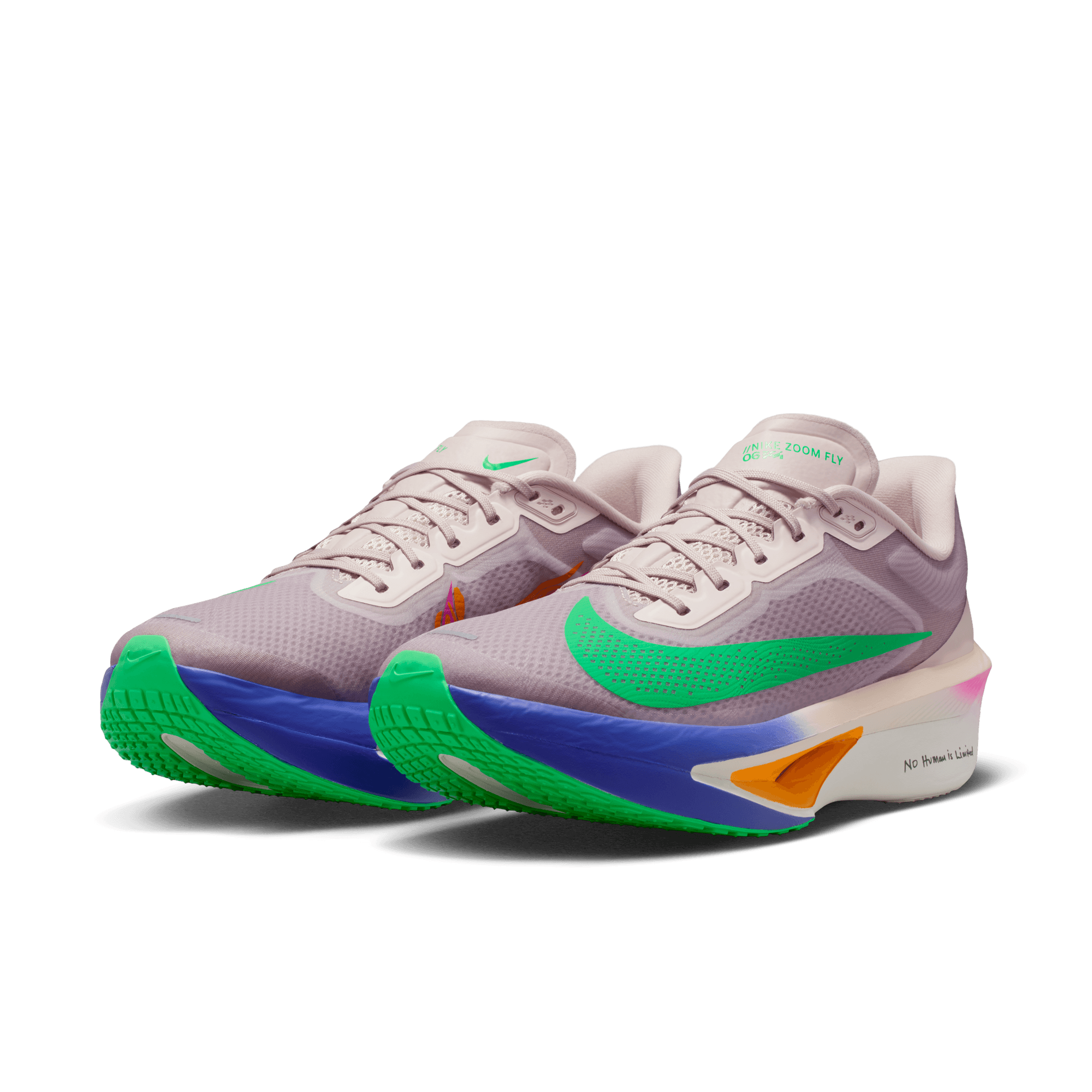 NIKE MEN'S ZOOM FLY 6 ELUID KIPCHOGE - D - SILT RED/GREEN SHOCK