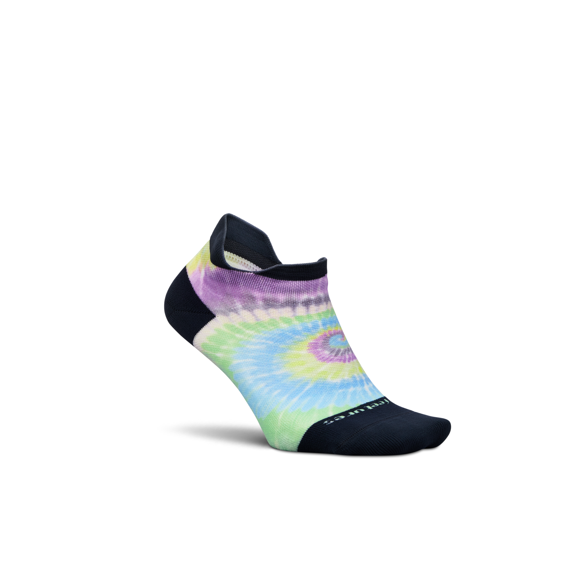 FEETURES ELITE LIGHT CUSHION NO SHOW TAB LIMITED EDITION TIE DIE LAVENDER SPIRAL