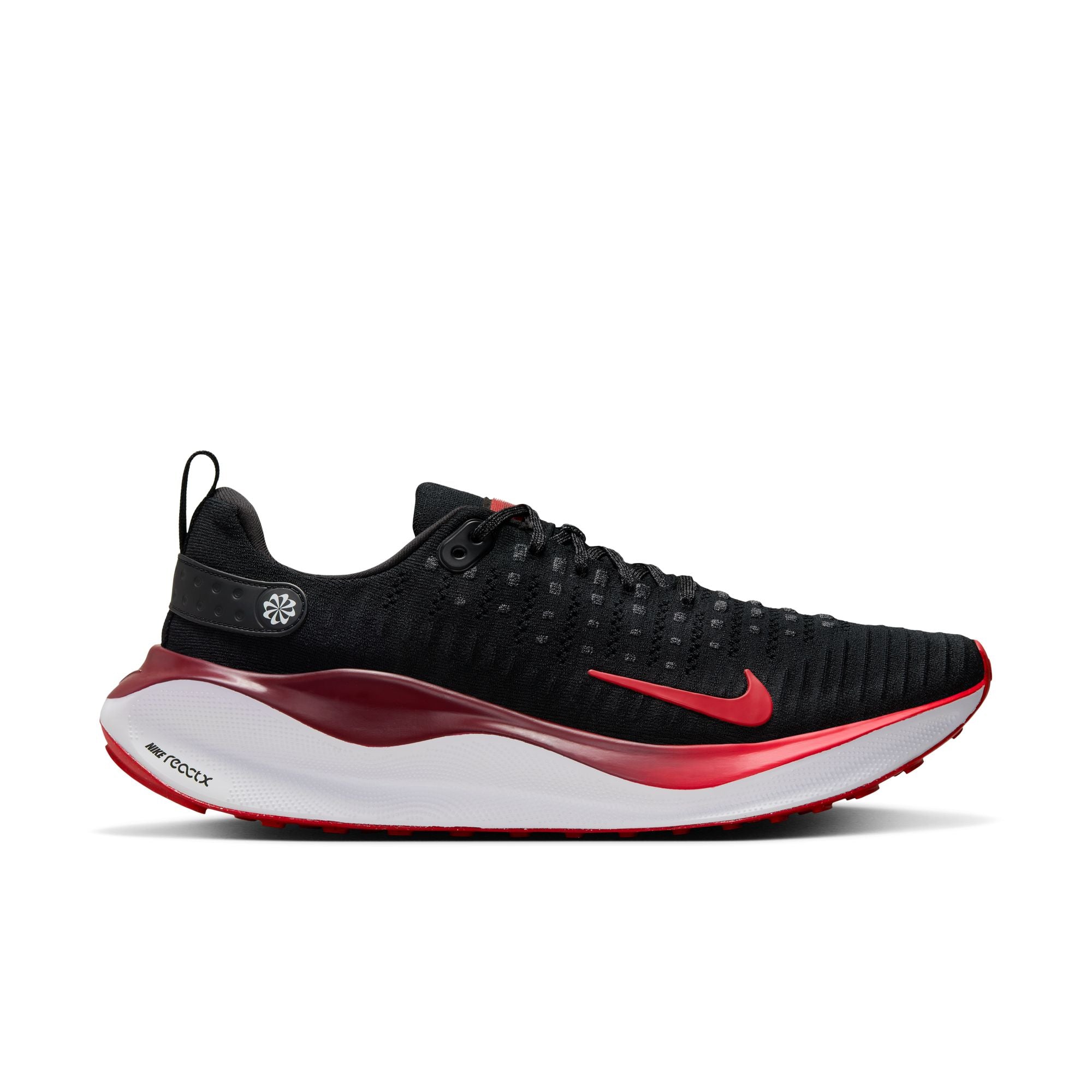 NIKE MEN'S INFINITY RUN 4 - D - 007 BLACK/FIRE RED 7.0