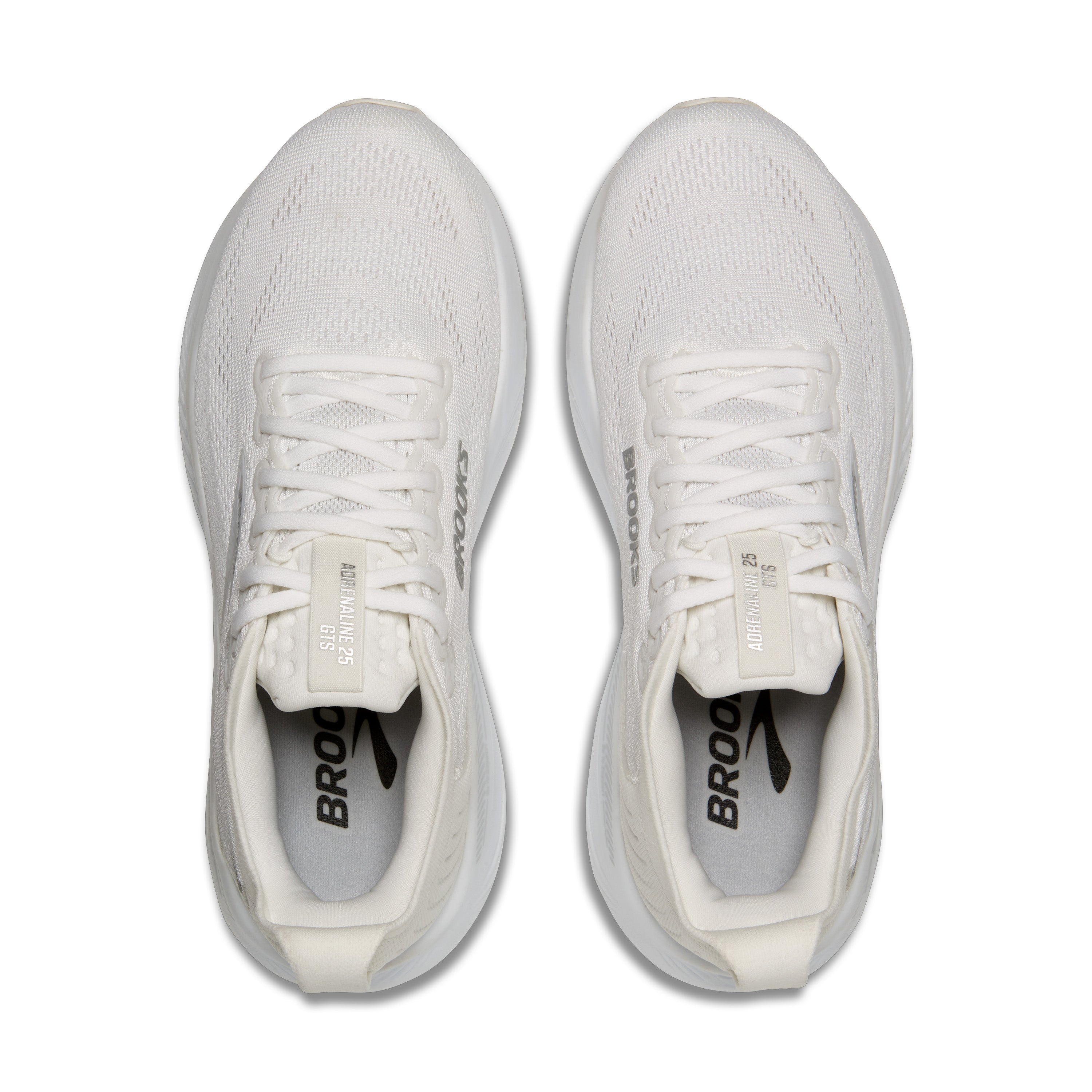 BROOKS WOMEN'S ADRENALINE GTS 25 - B - WHITE/WHITE/SILVER