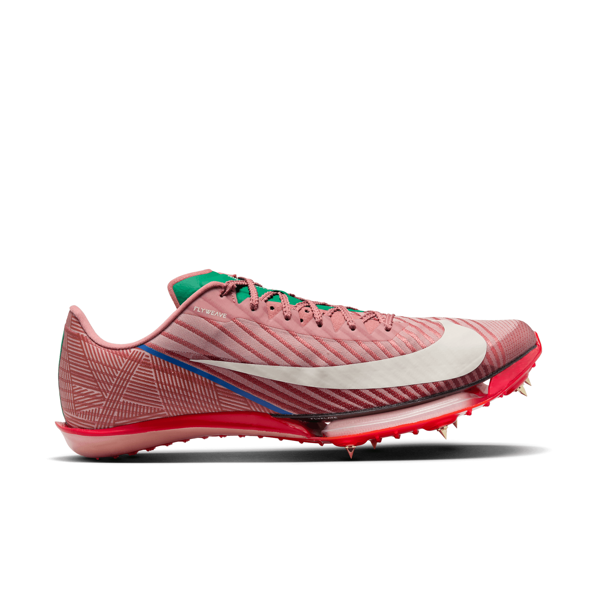 Red running spikes on sale