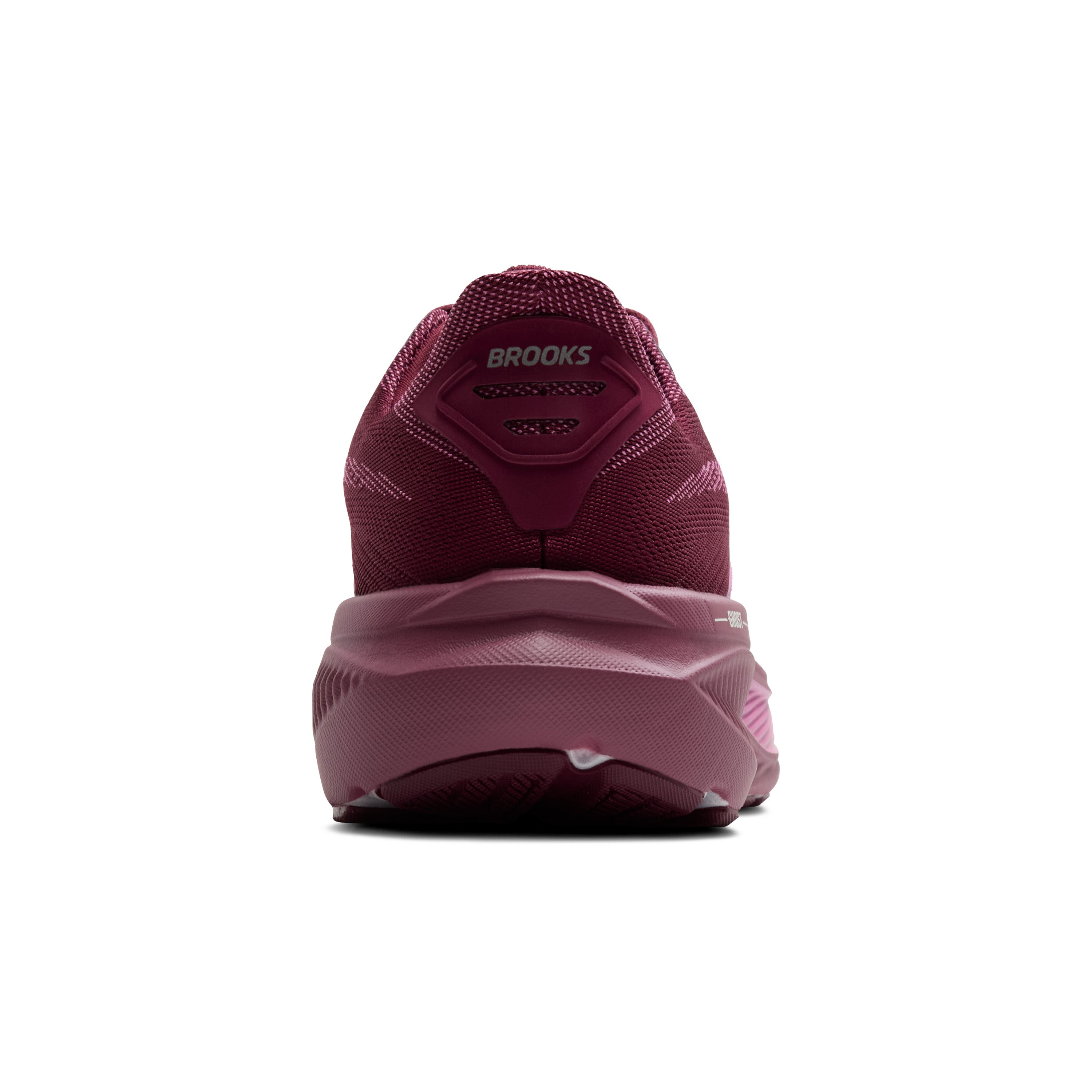 BROOKS WOMEN'S GHOST 17 - B - BURGUNDY/PINK/GREEN