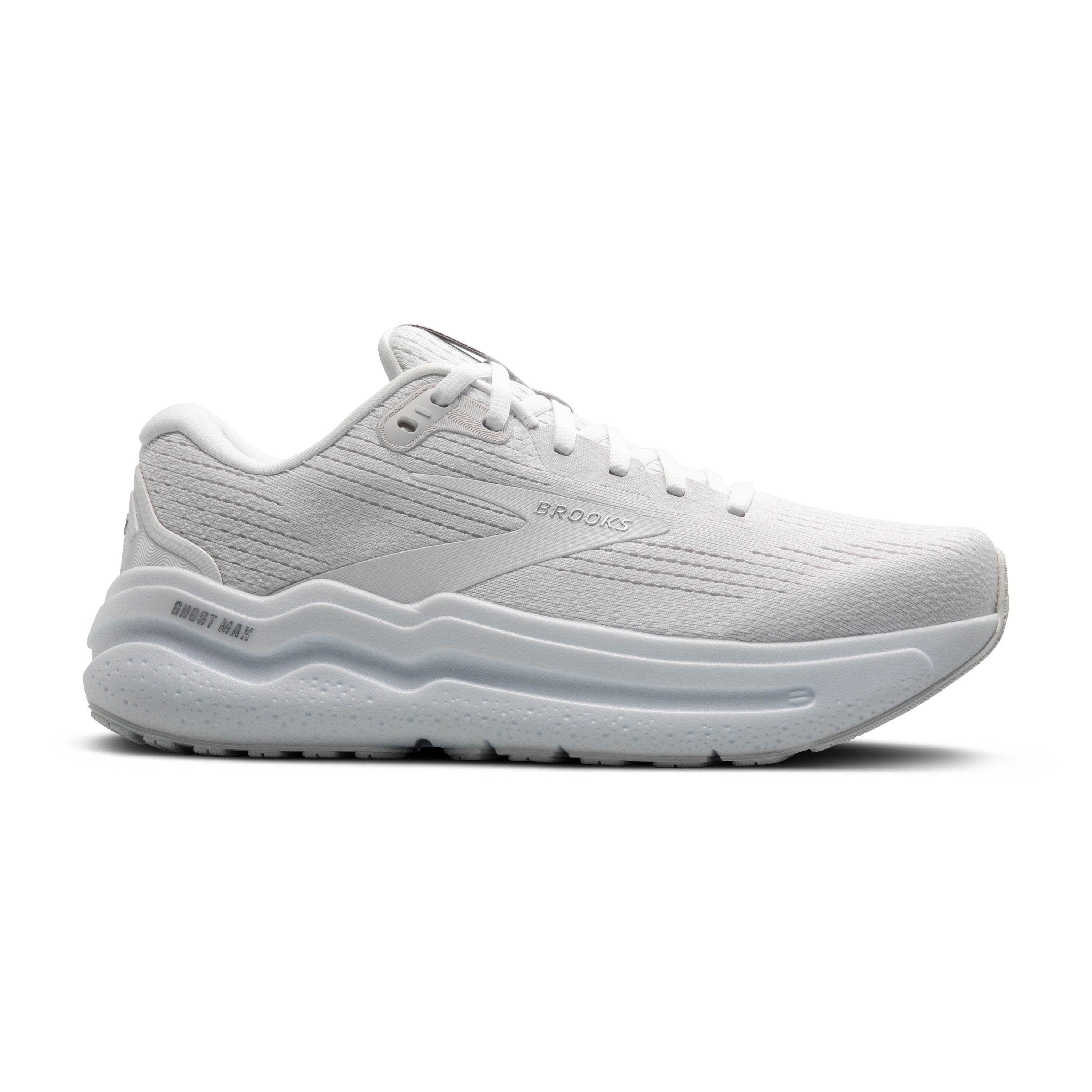 BROOKS MEN'S GHOST MAX 2 - WIDE 2E - 168 BRIGHT WHITE/BRIGHT WHITE - SIZE 11.0 