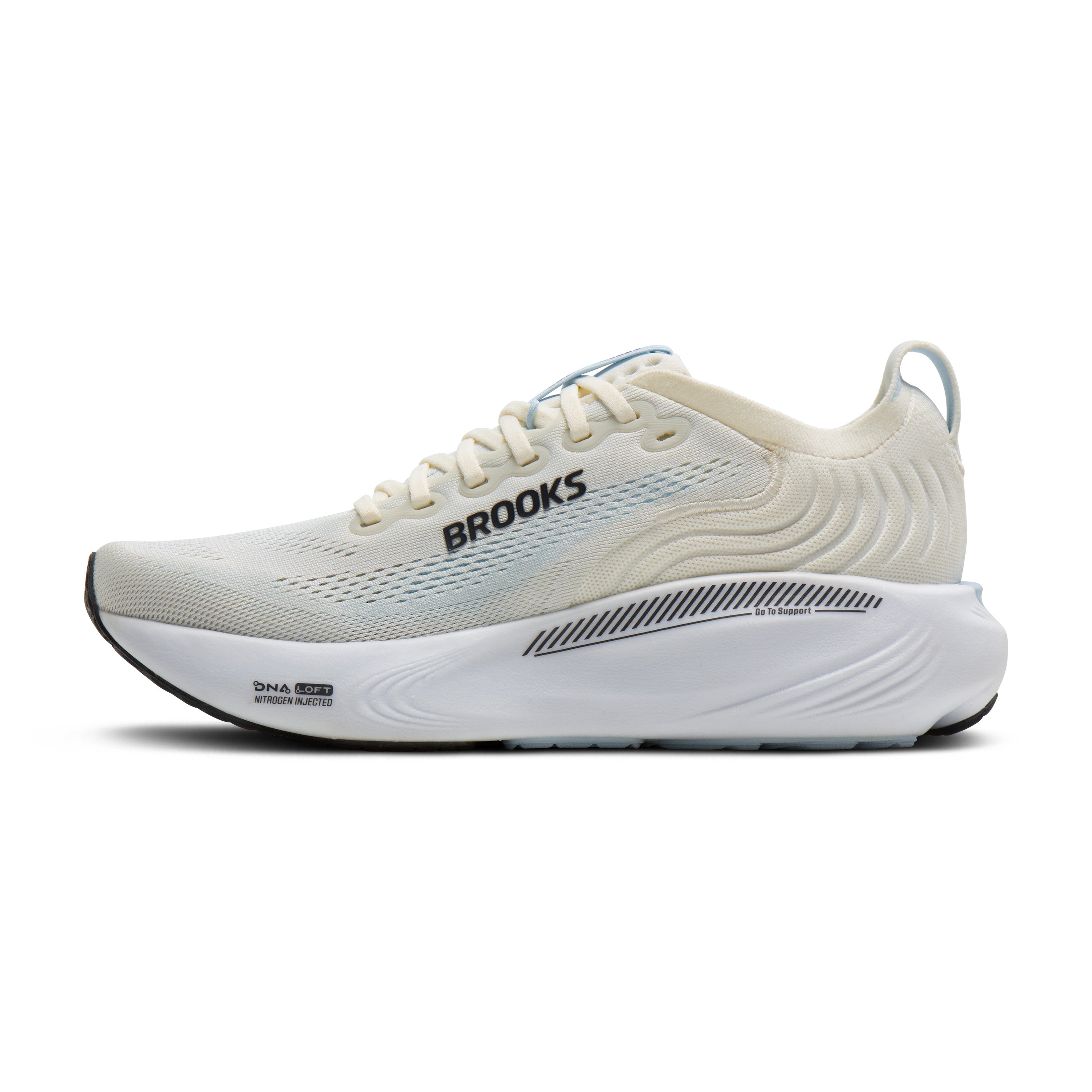 BROOKS WOMEN'S ADRENALINE GTS 25 - B - STAR WHITE/NANTUCKET/CHROME
