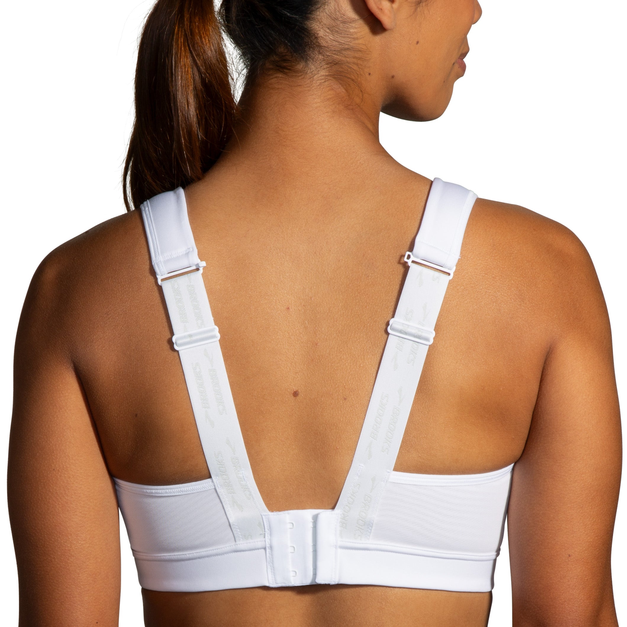 BROOKS WOMEN'S DRIVE CONVERTIBLE SPORTS BRA 2.0 - 100 WHITE 