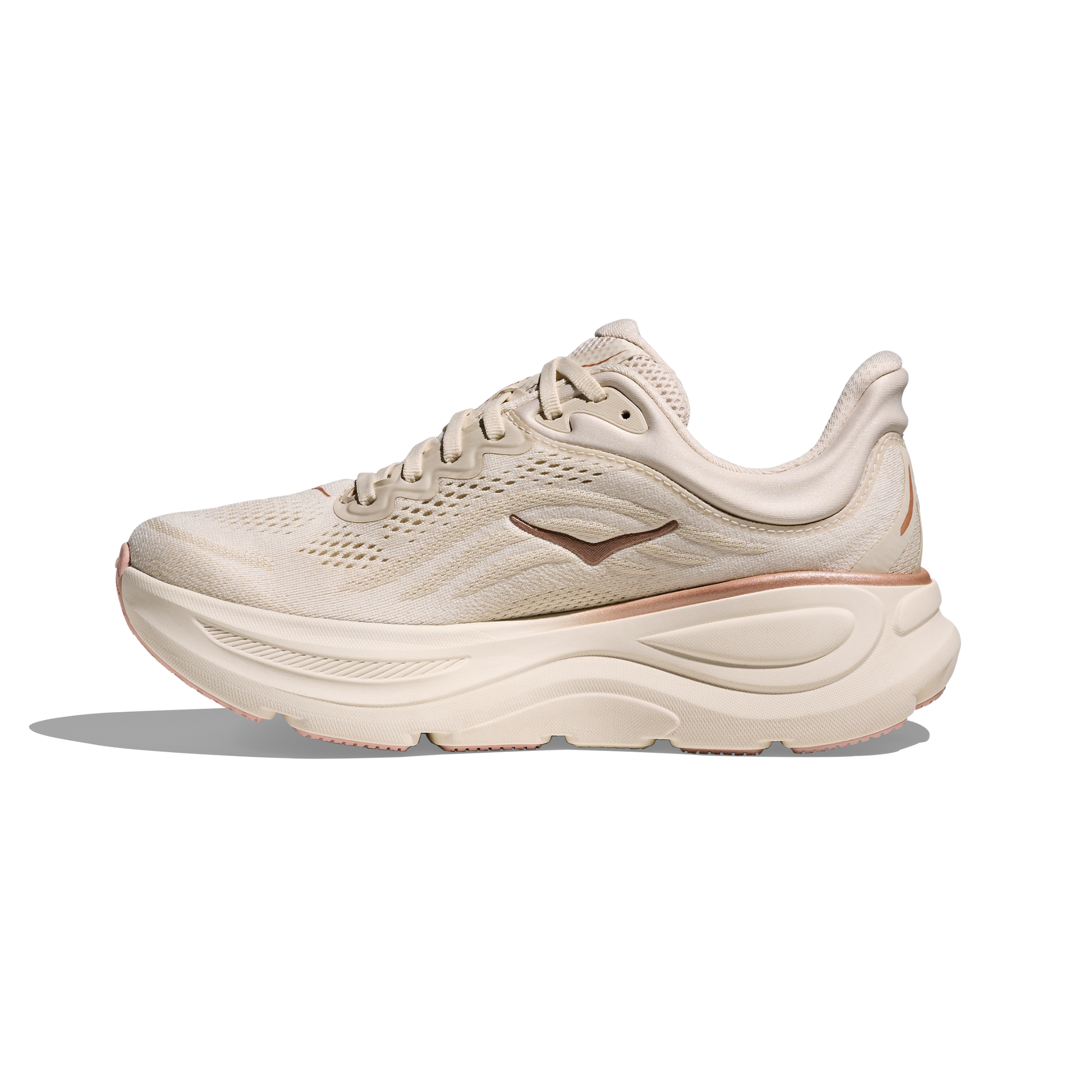 HOKA WOMEN'S BONDI 9 - B - OAT MILK/ROSE GOLD