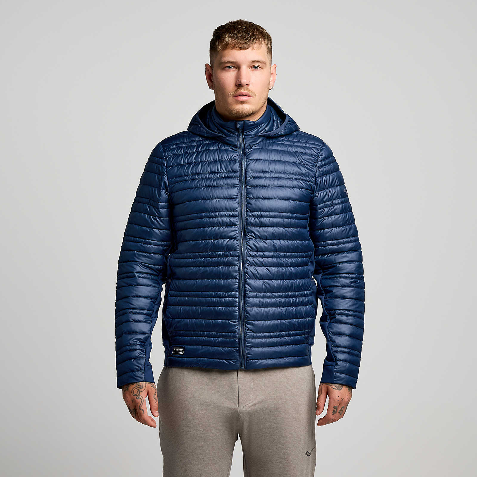 SAUCONY MEN'S HURRICANE INSULATED JACKET - NAVY S