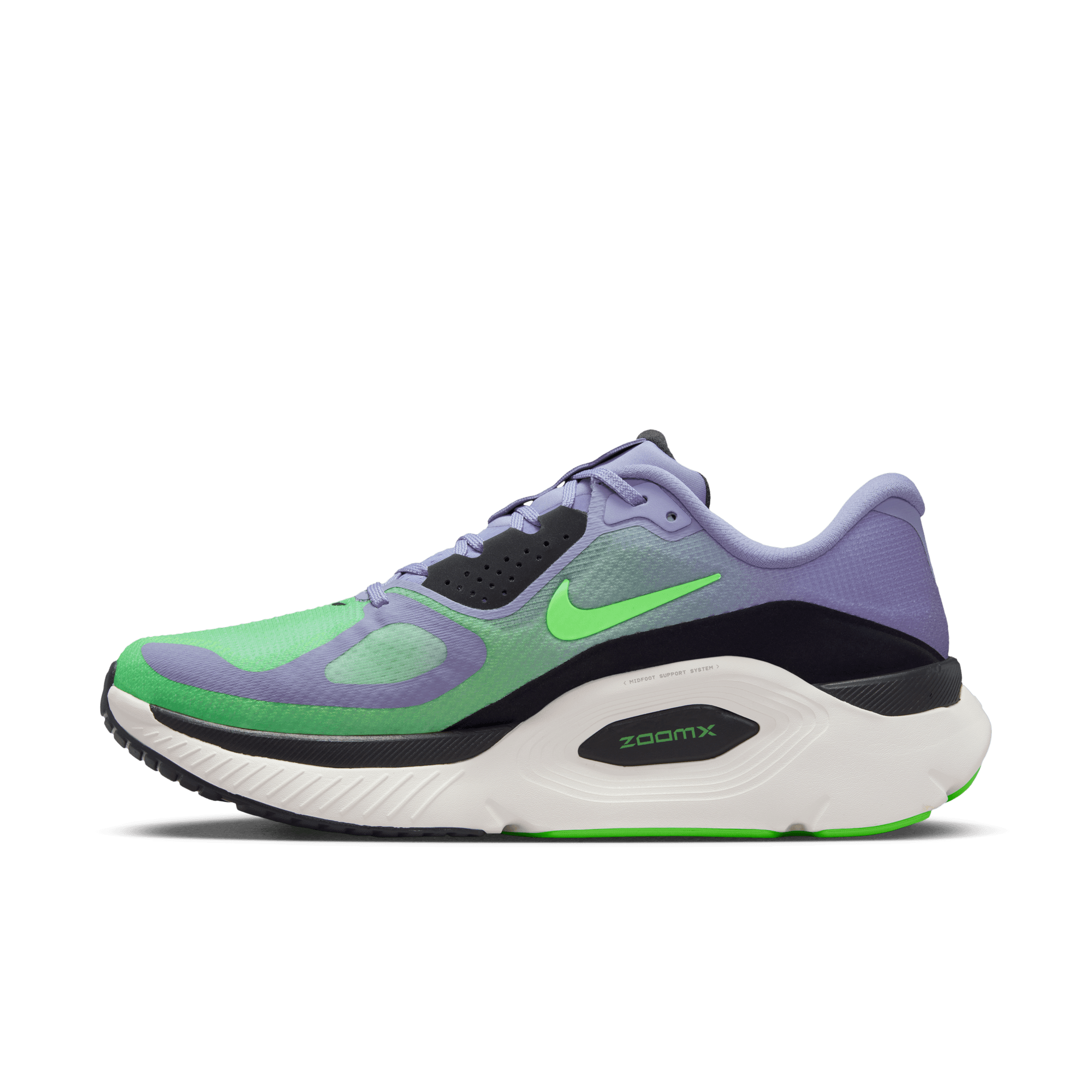 NIKE MEN'S STRUCTURE PLUS - D - IRON PURPLE/VOLTAGE GREEN