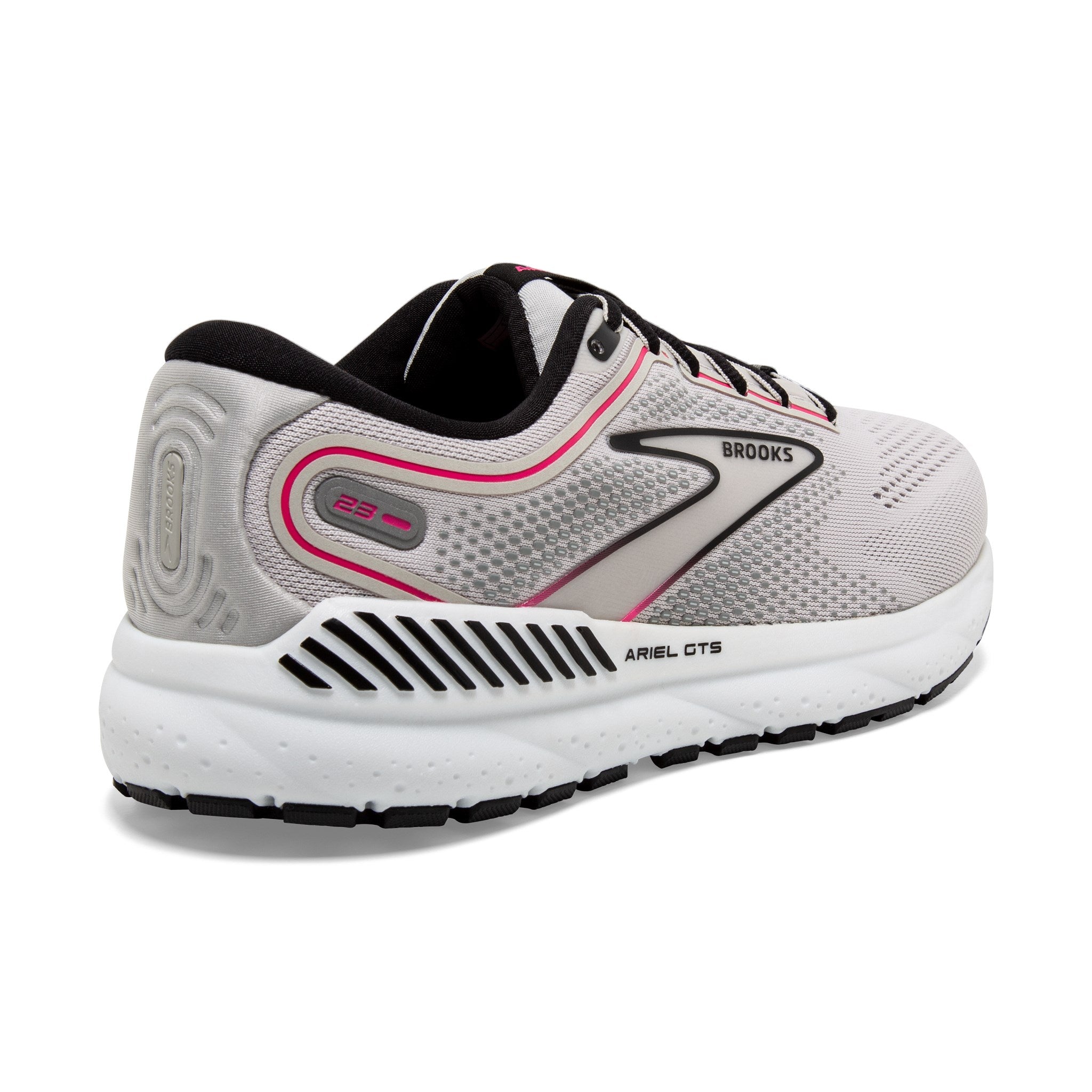 BROOKS WOMEN'S ARIEL 23 - B - 078 GREY/BLACK/PINK - 7.0 