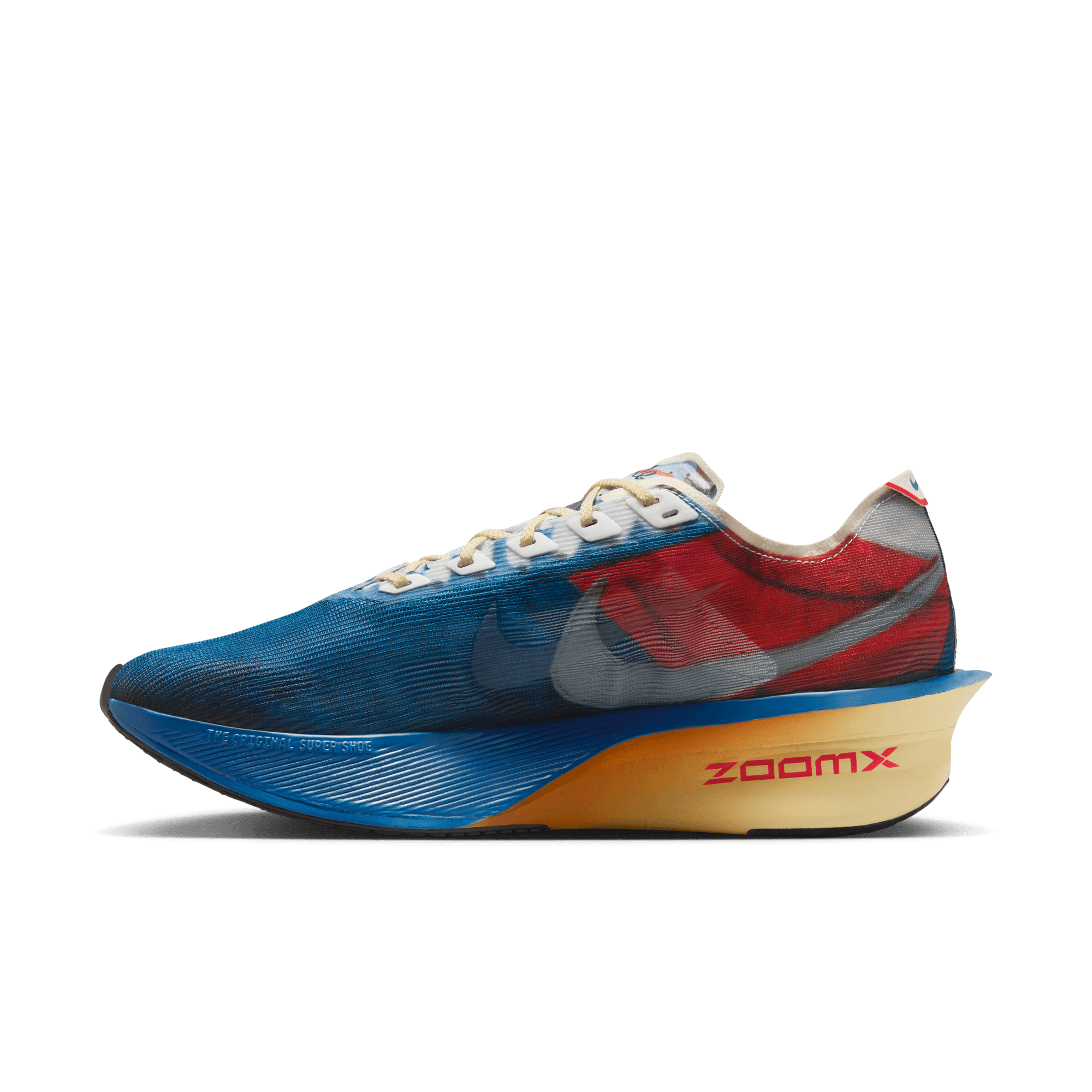 NIKE MEN'S VAPORFLY 4 - D - MULTI COLOR/CLEAR MOUNTAIN BLUE