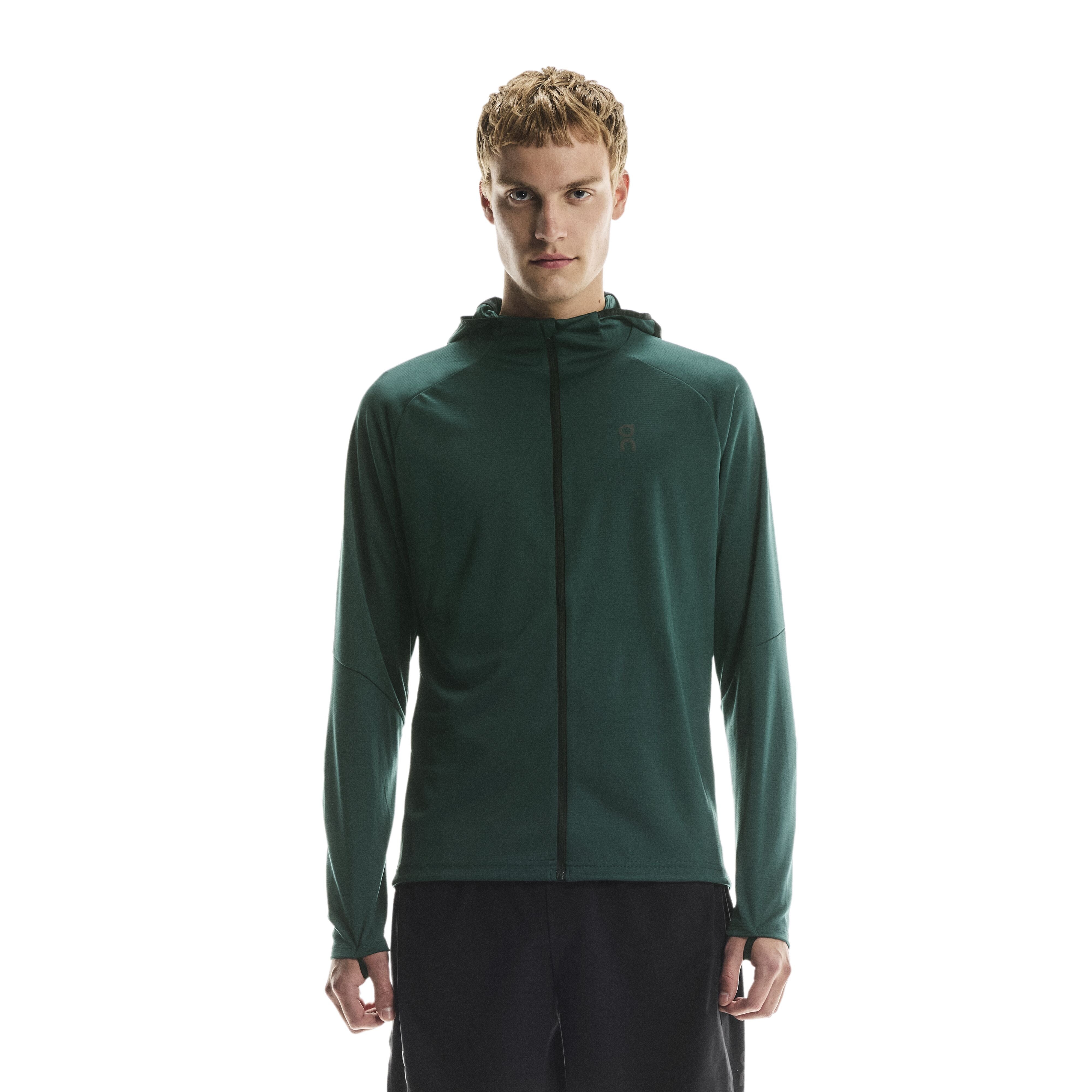 MEN'S CLIMATE ZIP HOODIE - SPIRULINA | Performance Running Outfitters