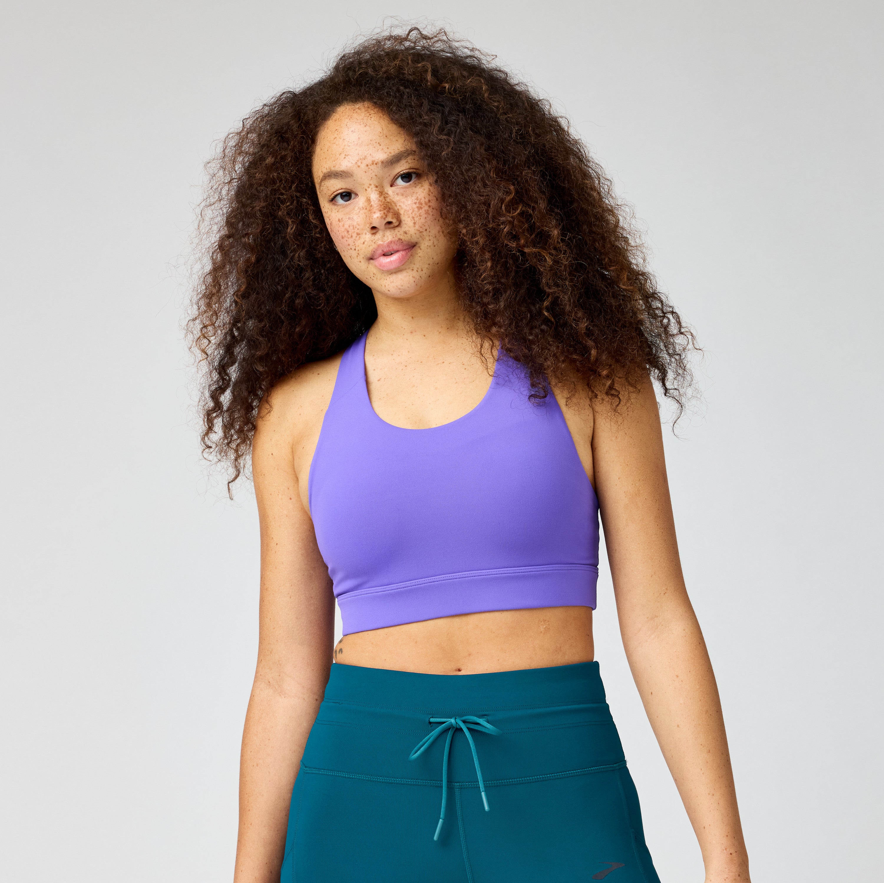 BROOKS WOMEN'S LUXE POCKET BRA 2.0 - VIOLET XS