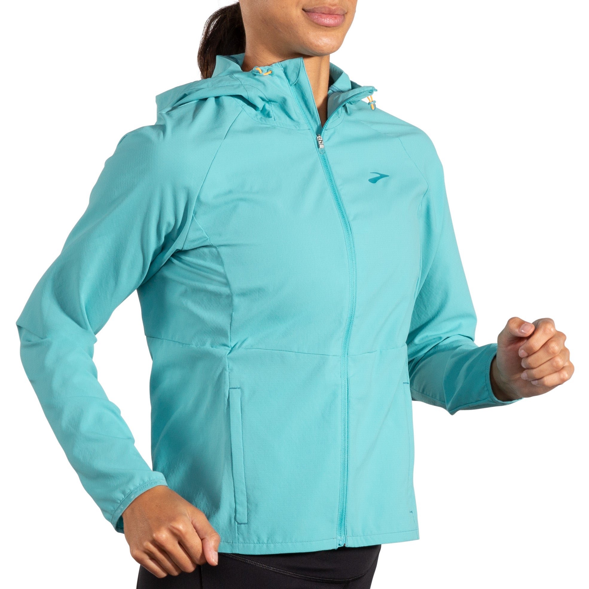 BROOKS WOMEN'S CANOPY JACKET - 452 AQUA 