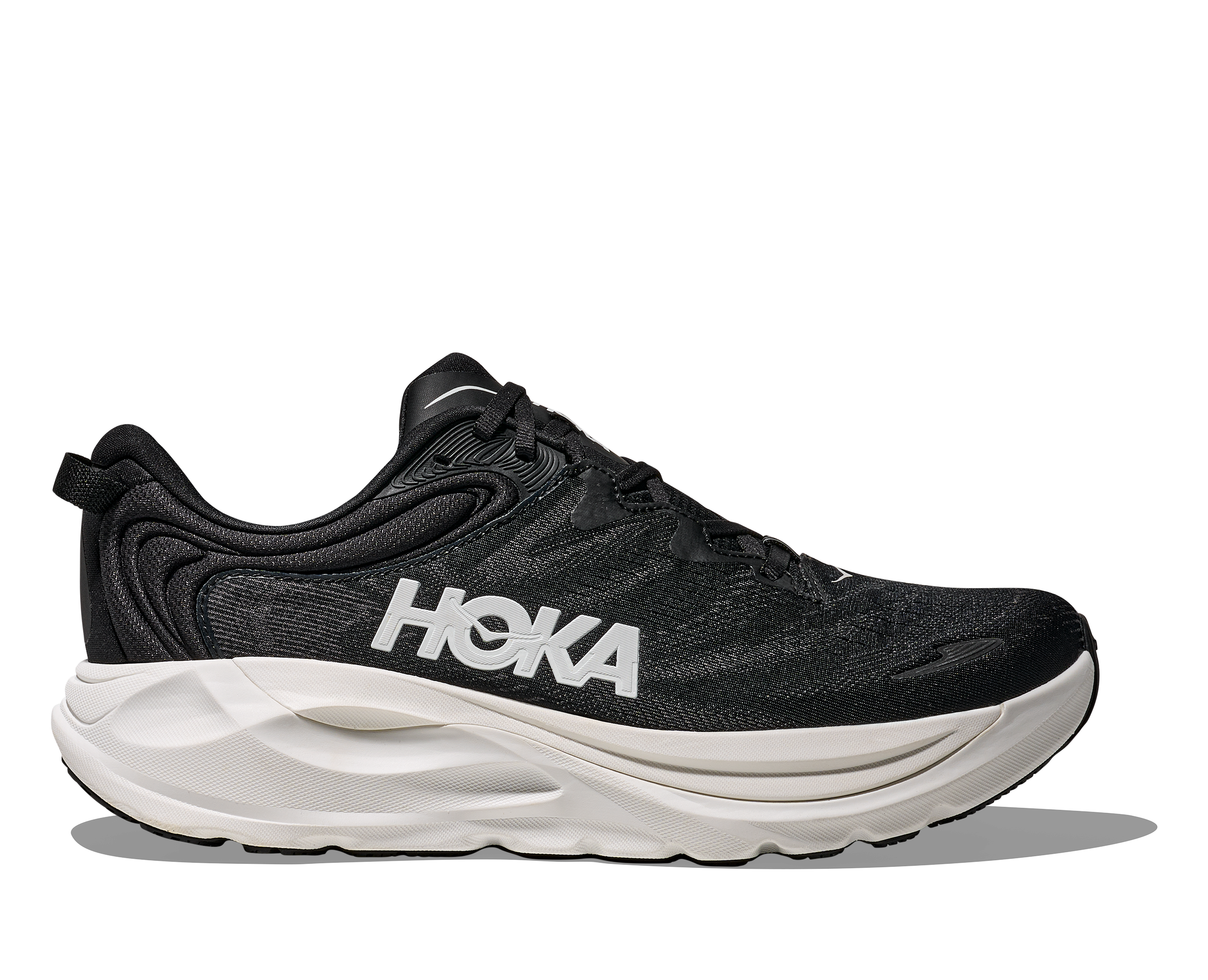 HOKA MEN'S GAVIOTA 6 - D - BLACK/WHITE 7.0