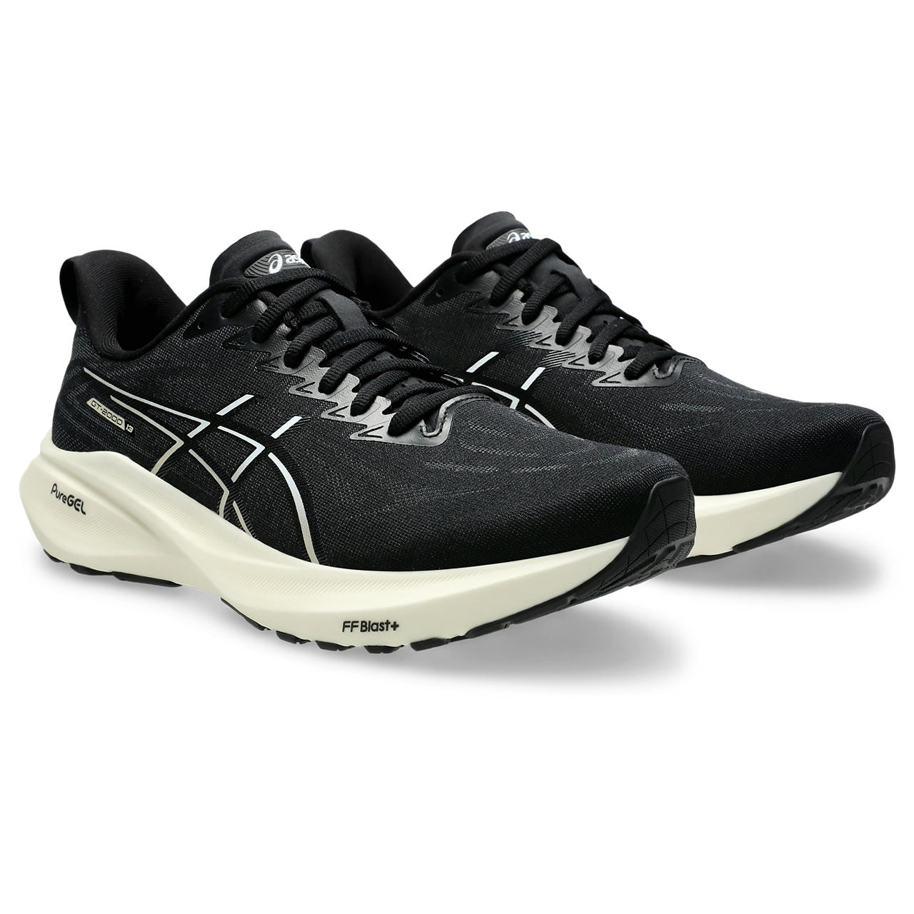 ASICS MEN'S GT-2000 13 - WIDE 2E  - 003 BLACK/WHITE 