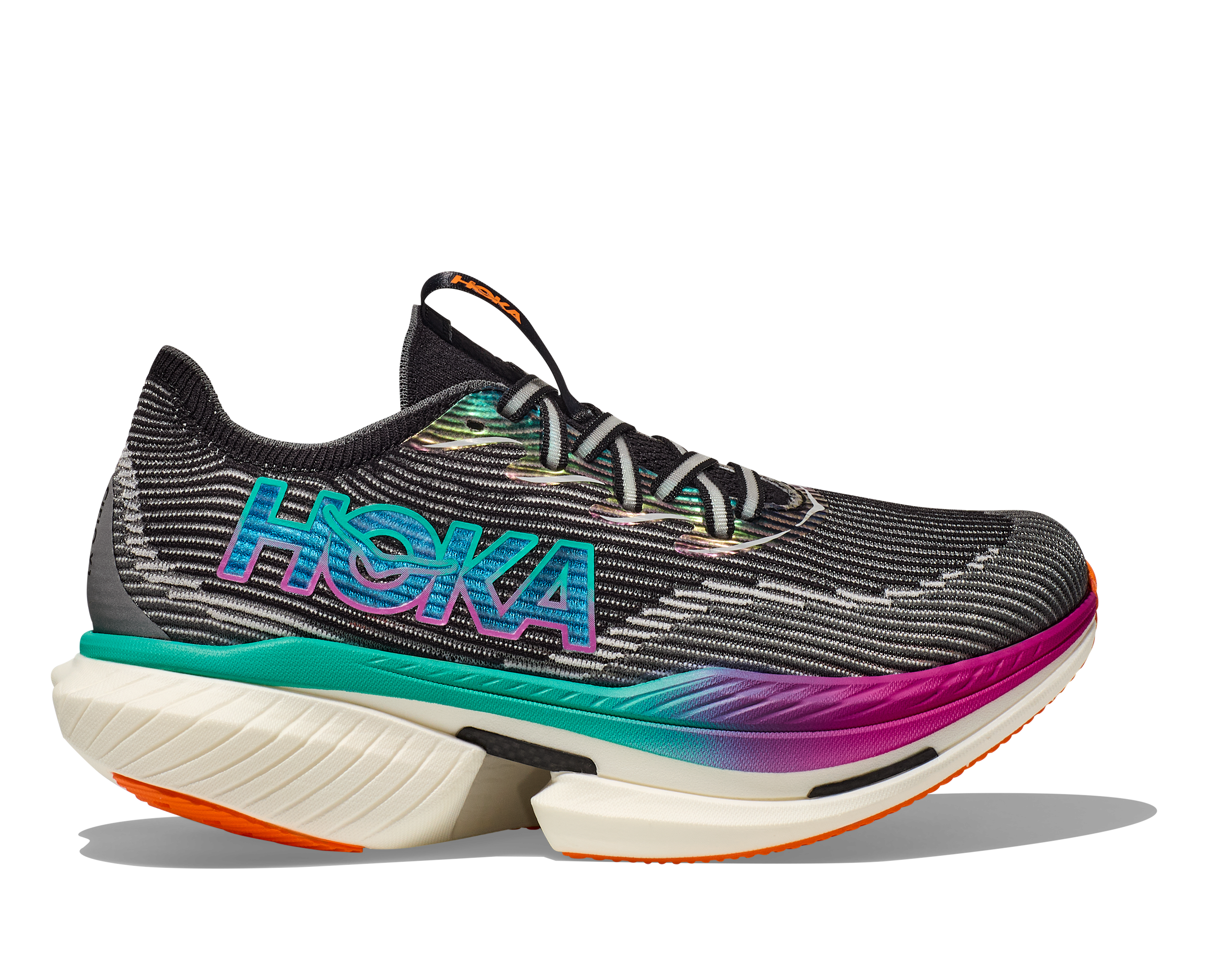 HOKA CIELO X1 - D -BCQ BLACK/ELECTRIC AQUA 3.0