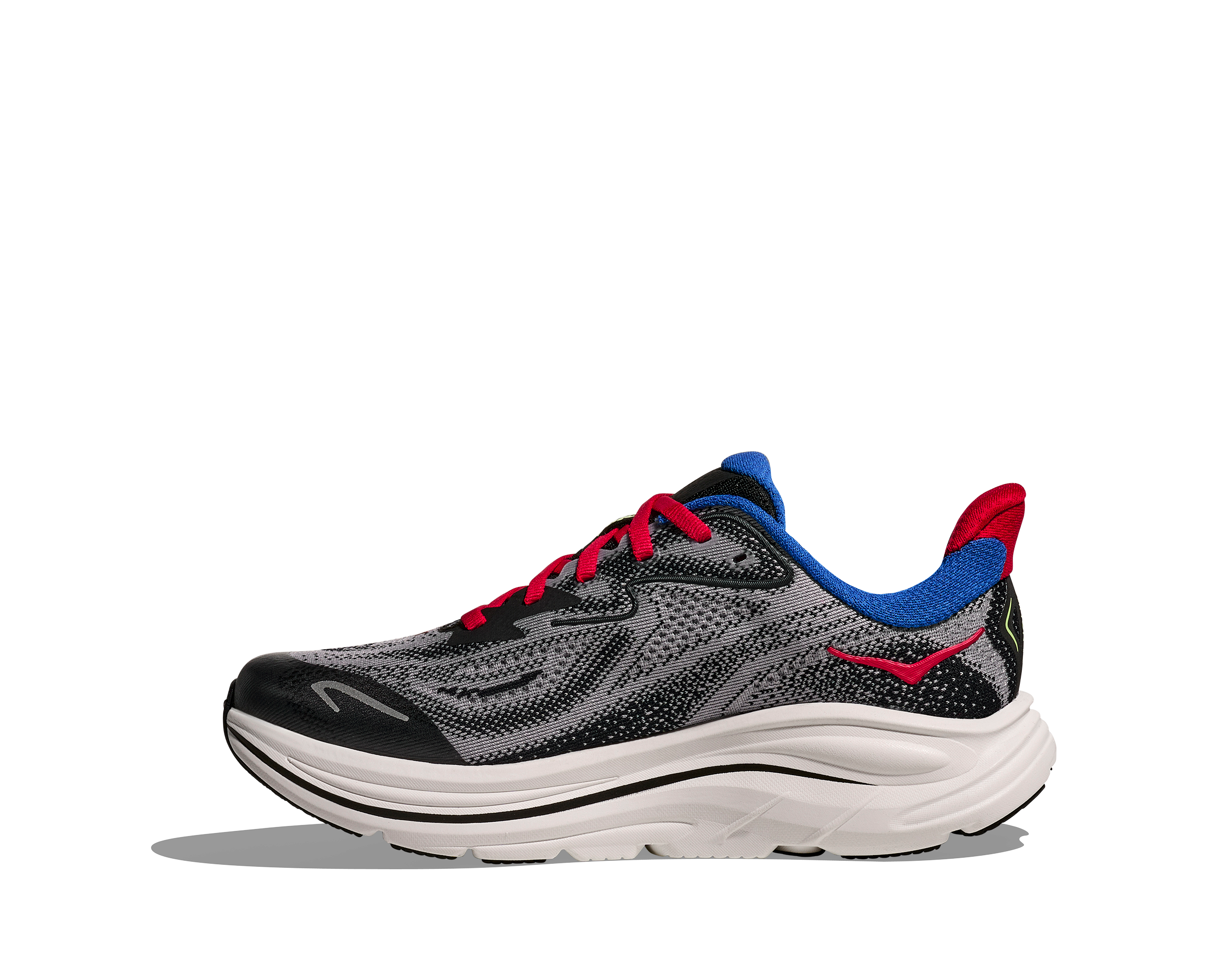 HOKA YOUTH CLIFTON 10 BIG KIDS - FOGGY GREY/BLACK