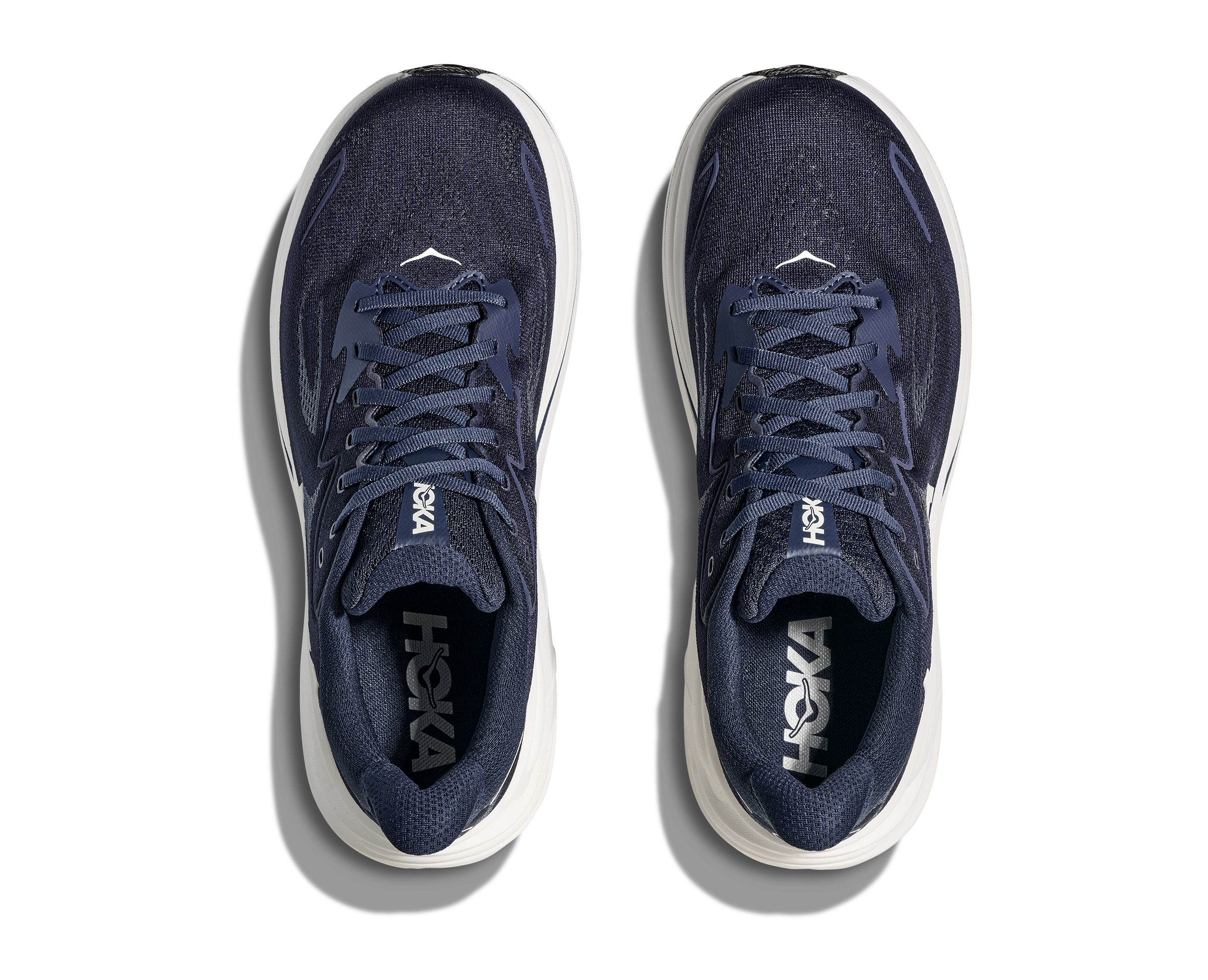 HOKA MEN'S CLIFTON 10 - WIDE 2E - NAVY/WHITE