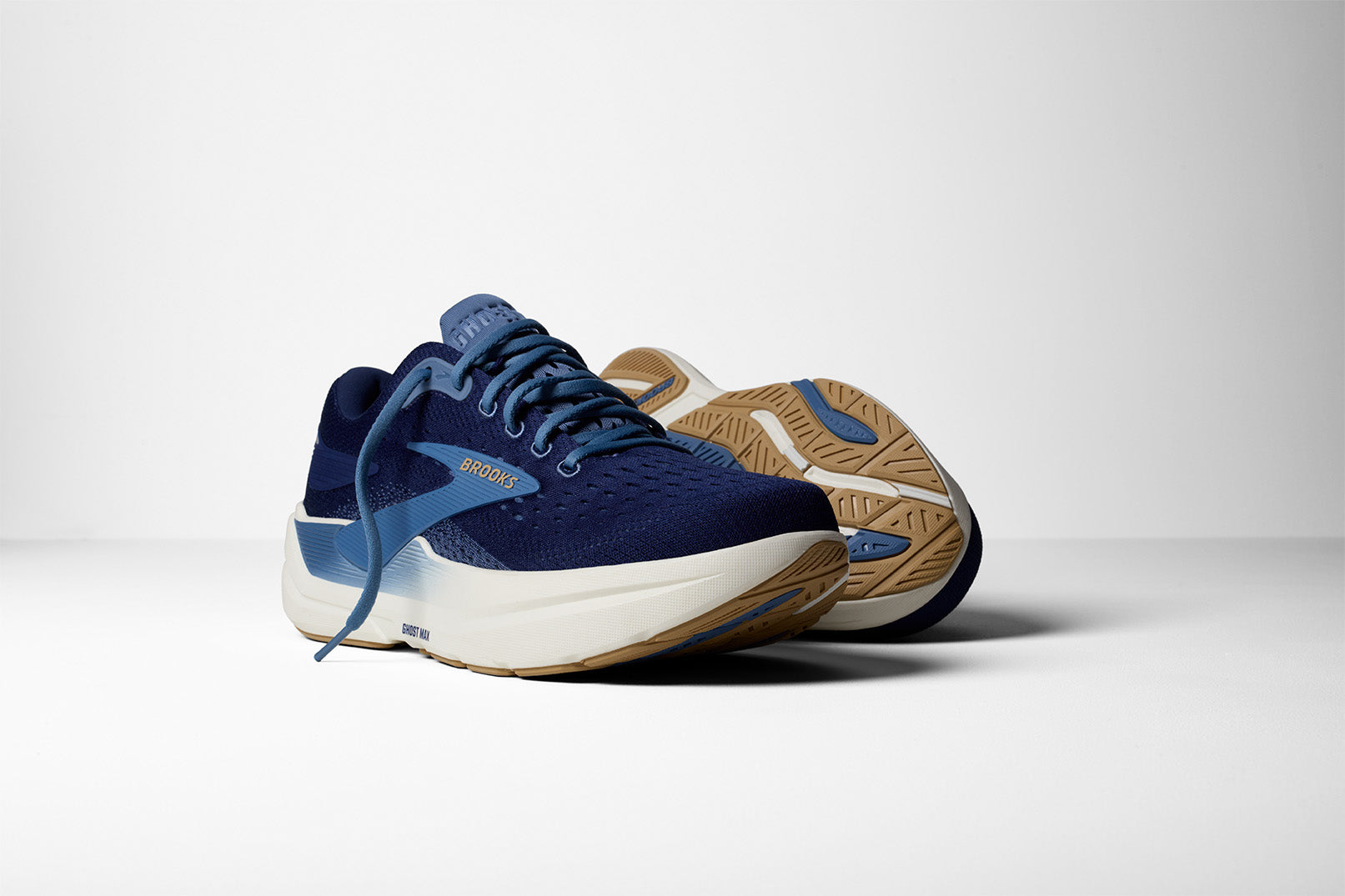 BROOKS MEN'S GHOST MAX 3 - D - BLUE/STARFISH/MOONLIGHT